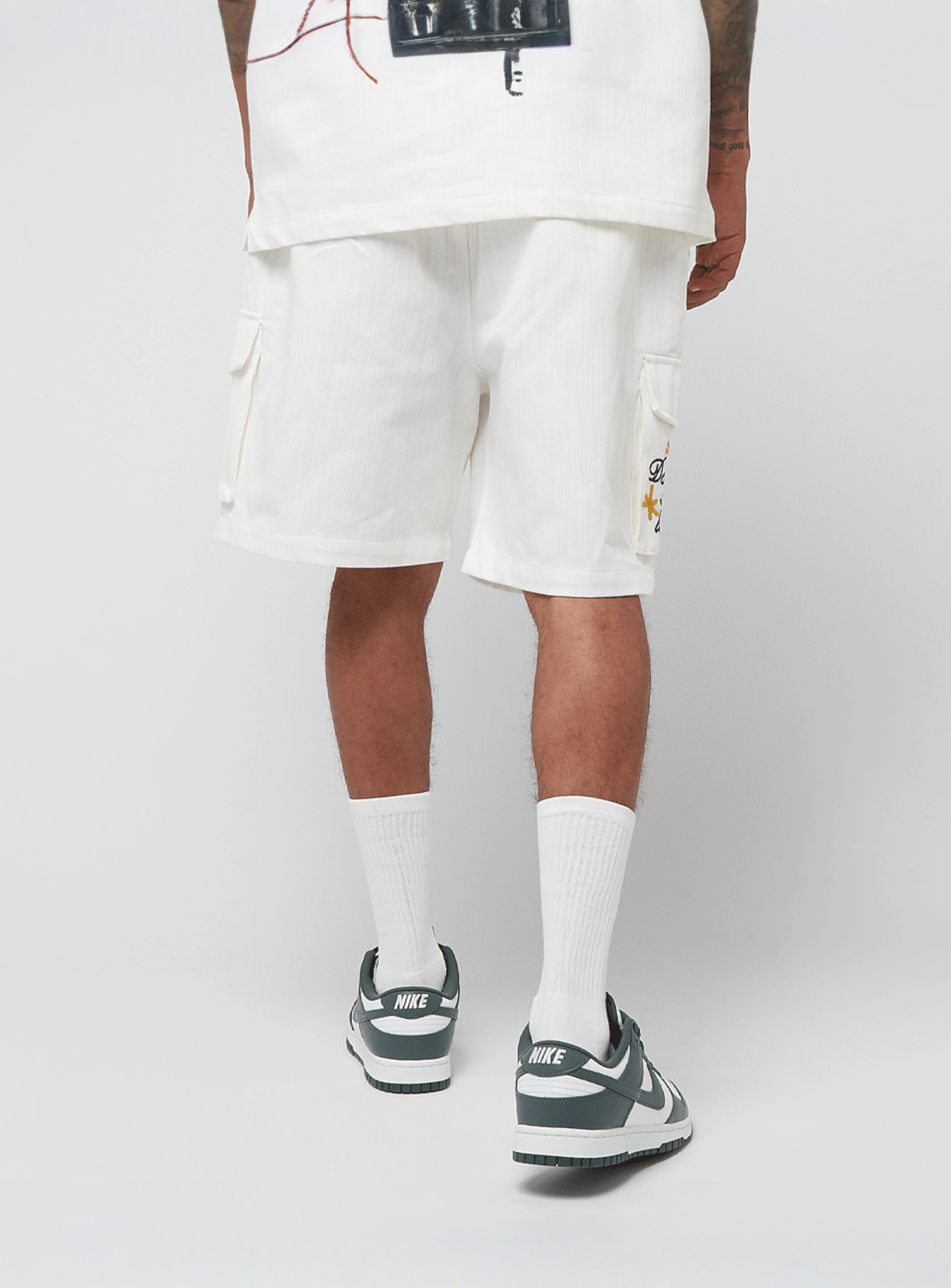 Smoke Rise, Fashion Slubby Twill Short, white, Image 3 of 7