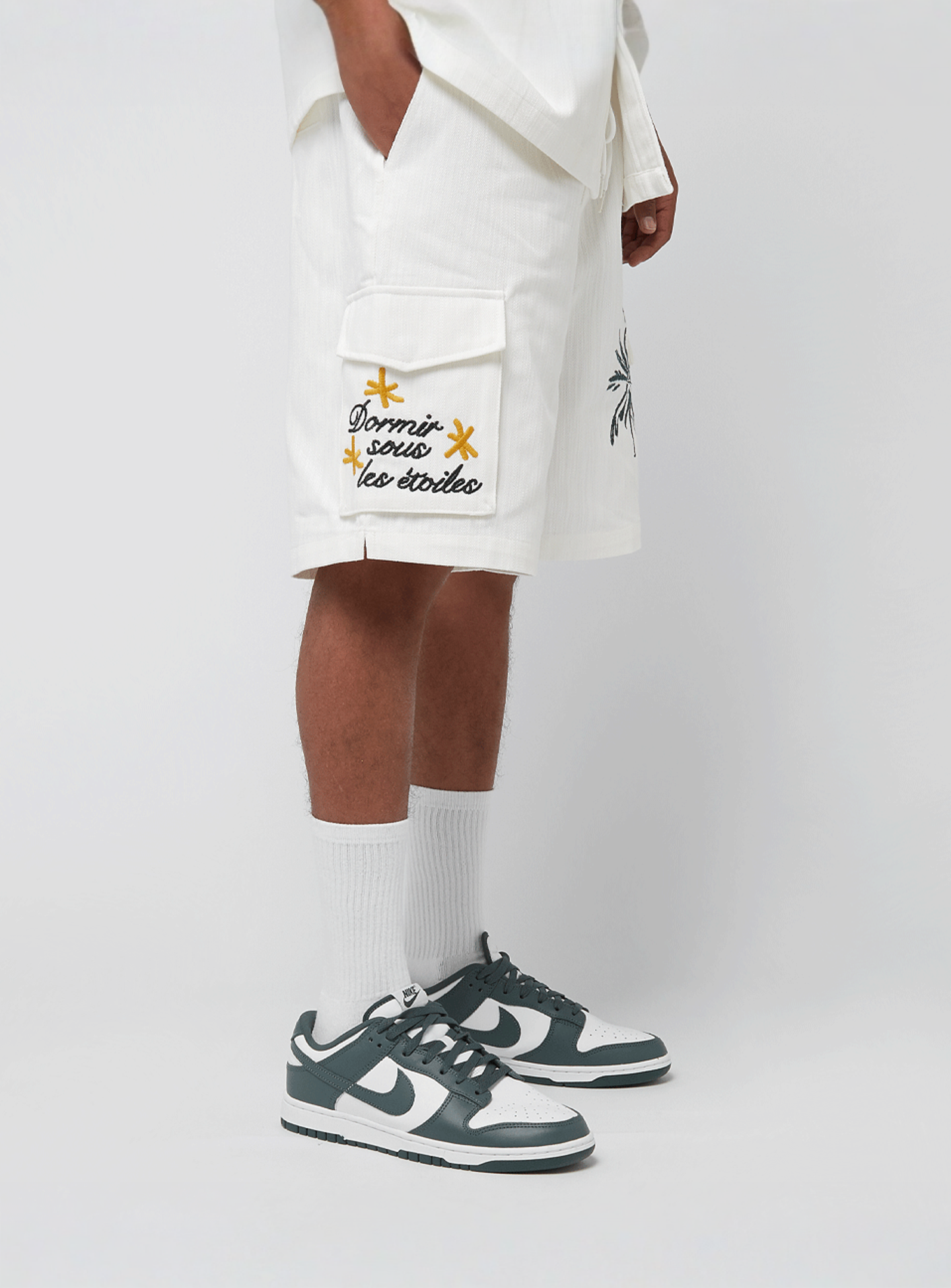Smoke Rise, Fashion Slubby Twill Short, white, Image 4 of 7