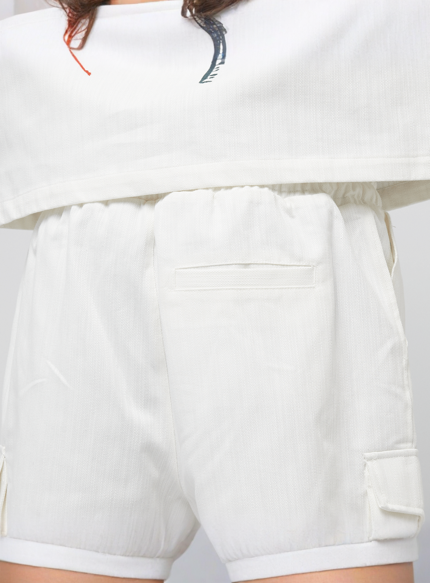 Smoke Rise, Fashion Slubby Twill Short, white, Image 6 of 7
