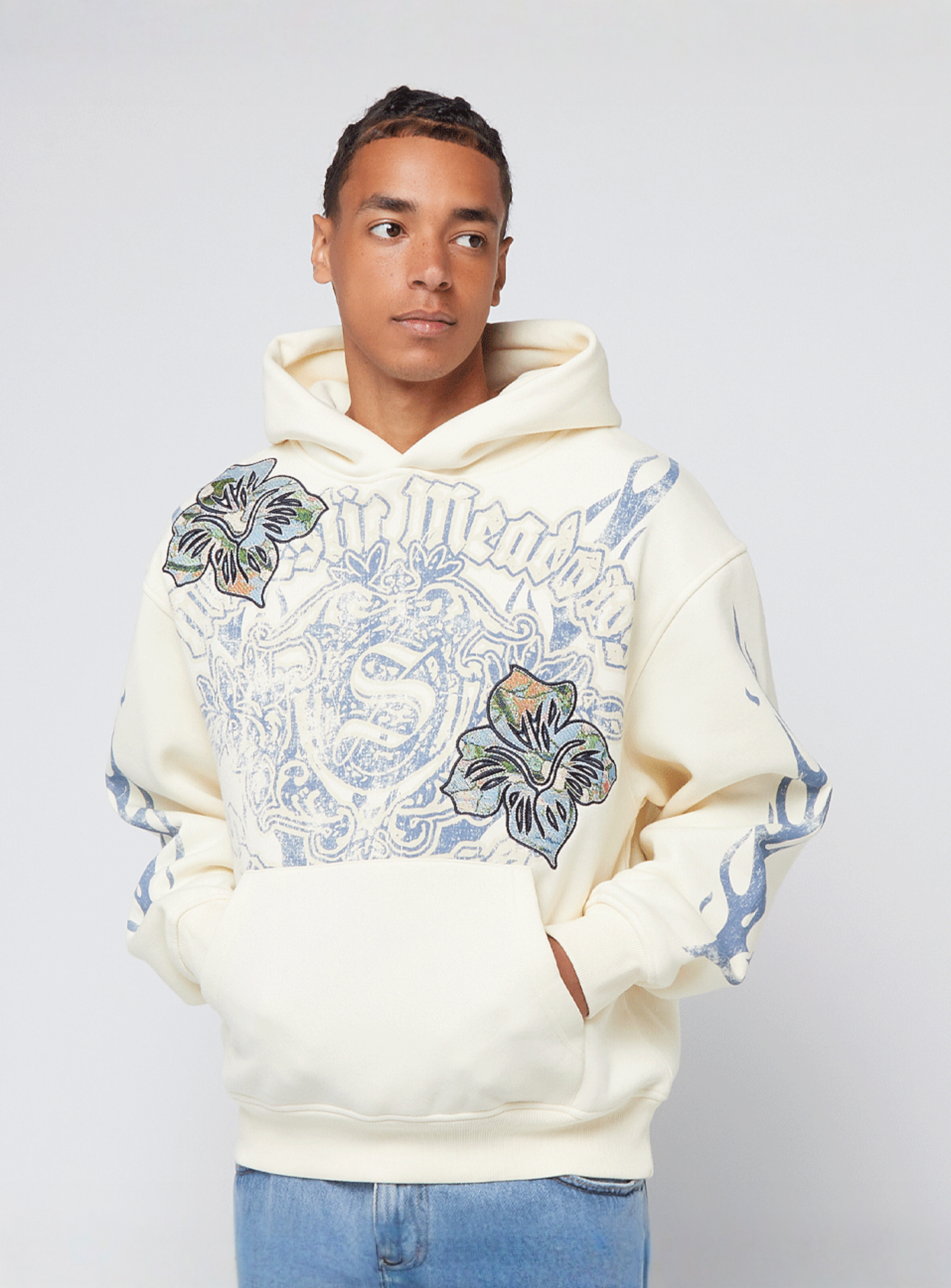 Smoke Rise, Oversize Fashion Hoodie, beige, Image 1 of 7