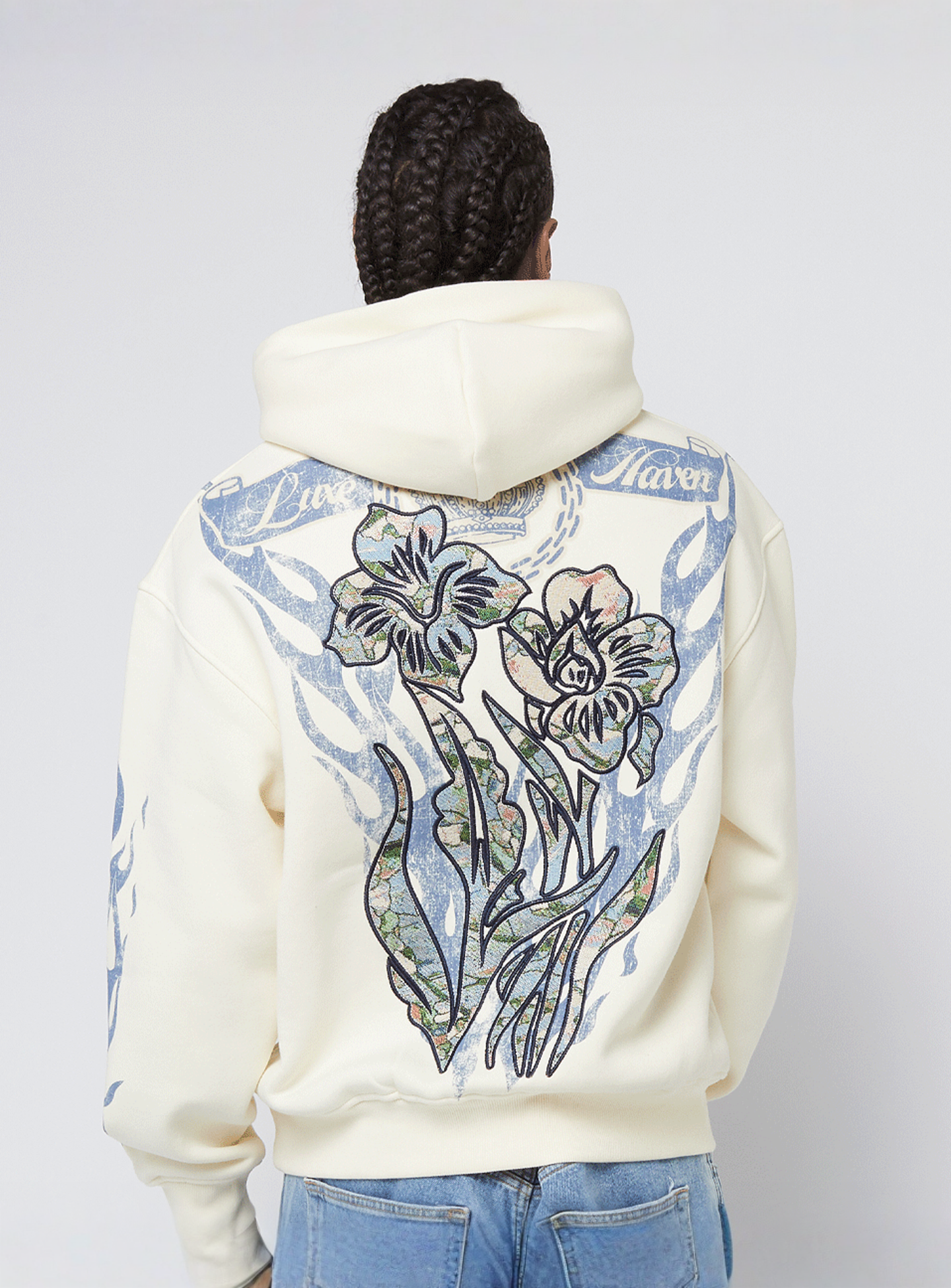 Smoke Rise, Oversize Fashion Hoodie, beige, Image 2 of 7