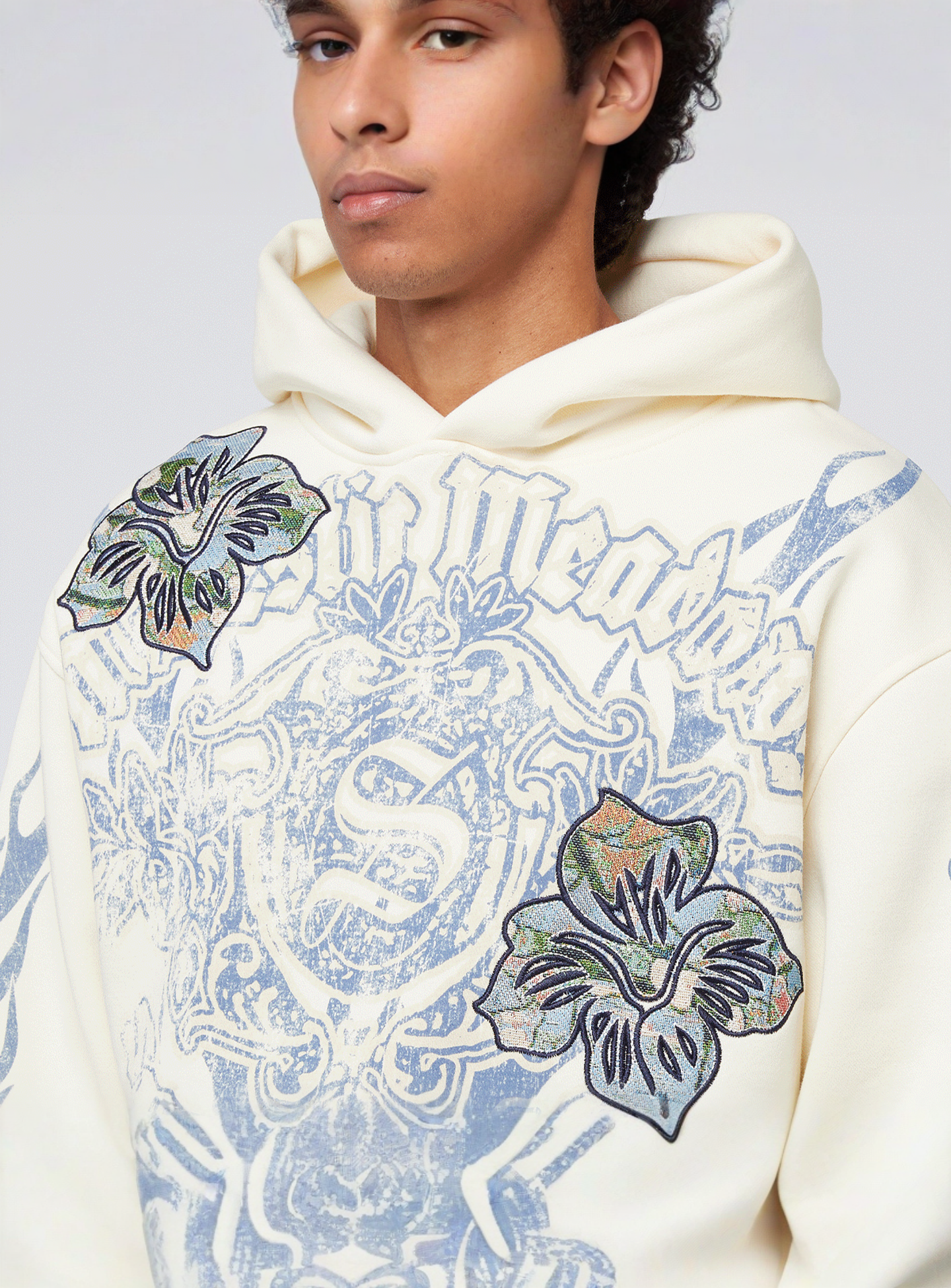 Smoke Rise, Oversize Fashion Hoodie, beige, Image 3 of 7