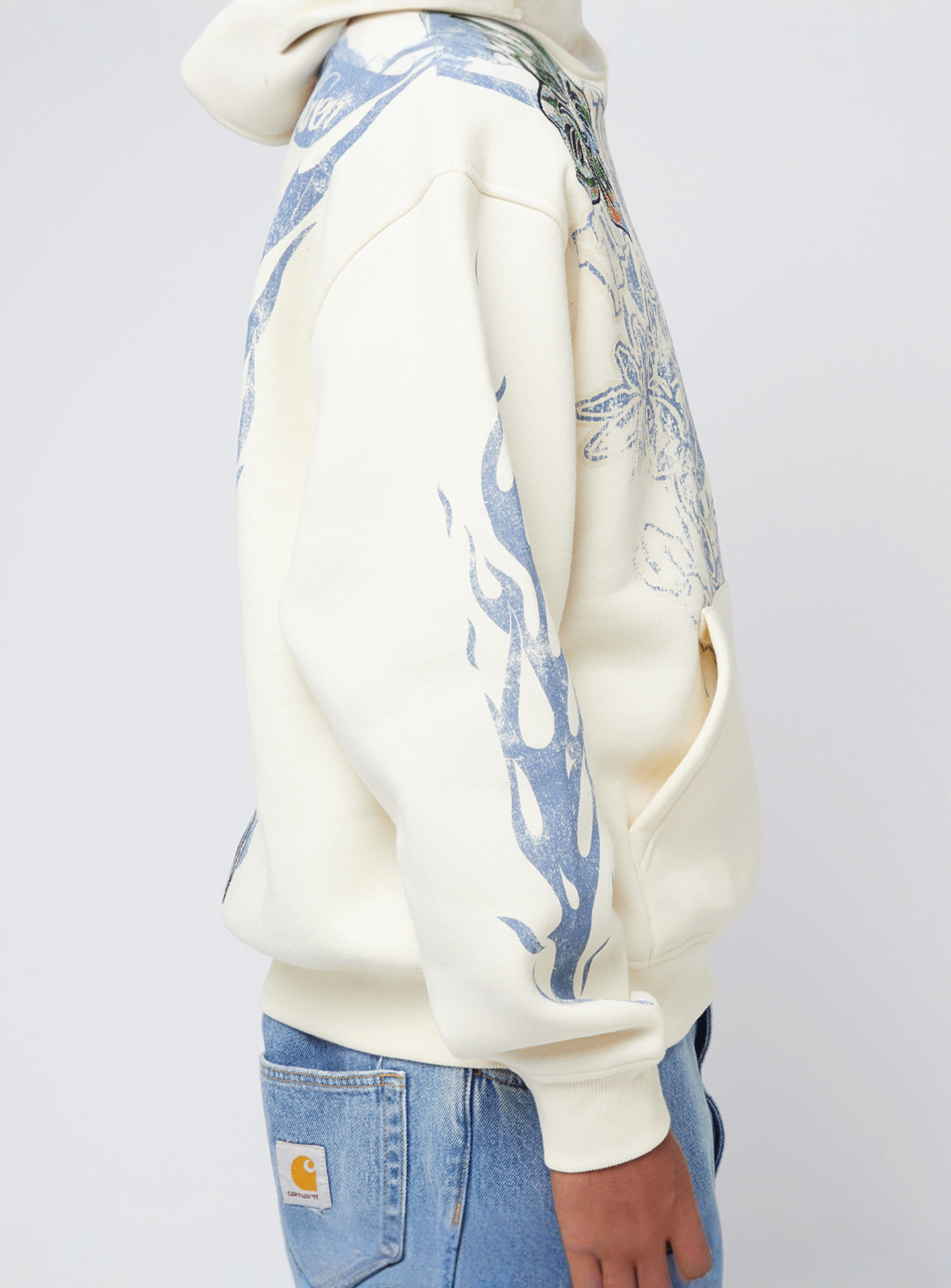 Smoke Rise, Oversize Fashion Hoodie, beige, Image 4 of 7