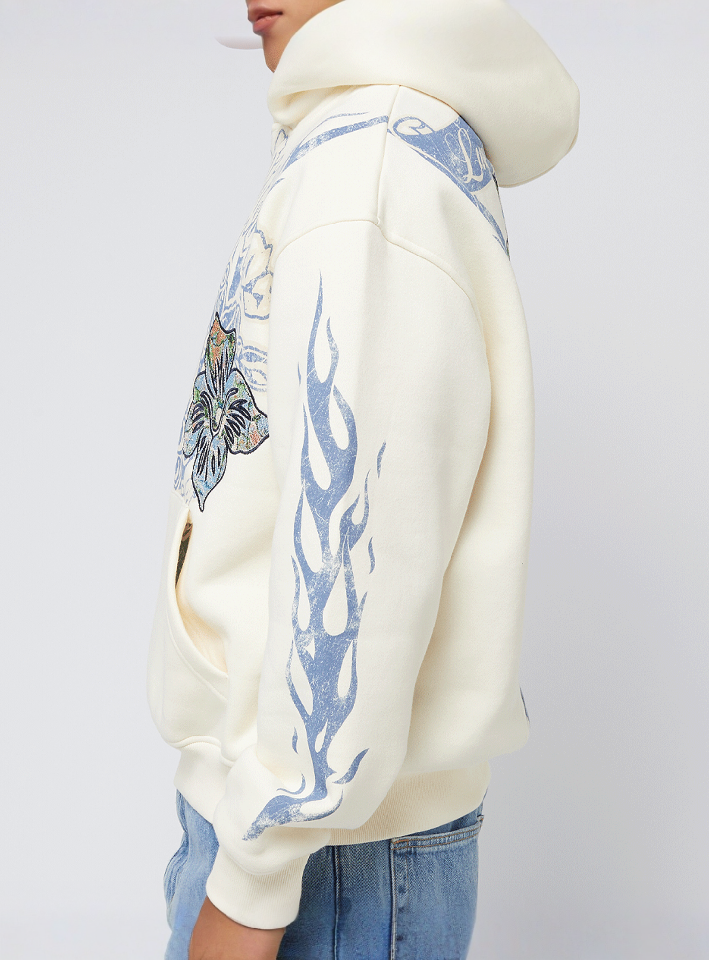 Smoke Rise, Oversize Fashion Hoodie, beige, Image 5 of 7