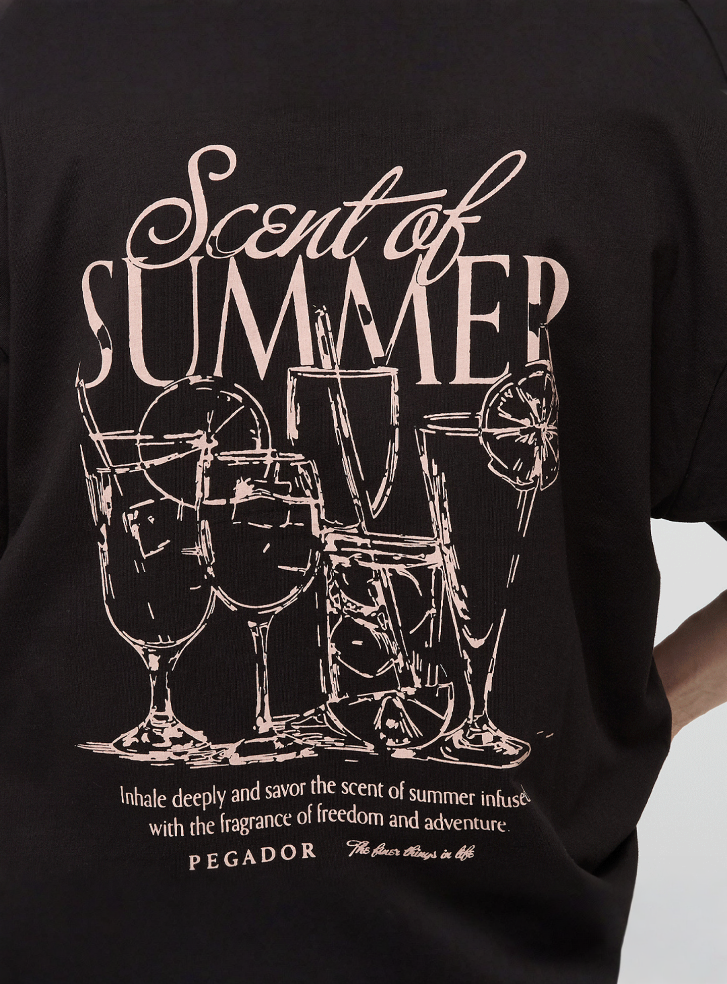 Pegador, Tapo Heavy Oversized Tee, black, Image 4 of 5