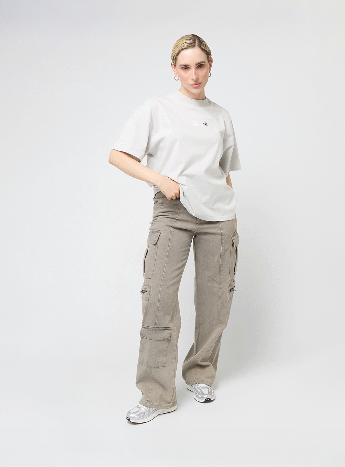 Pegador, Noria Heavy Oversized Tee, grey, Image 5 of 5