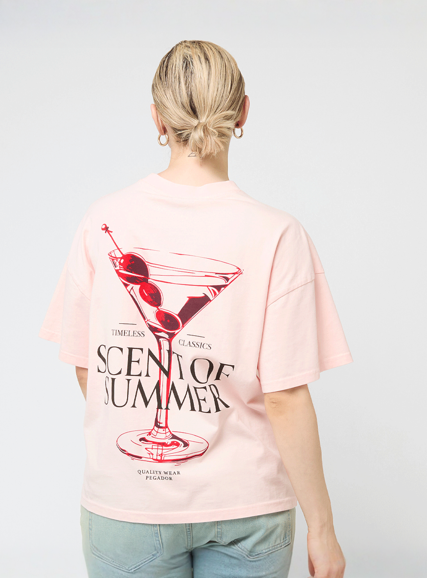 Pegador, Jorba Heavy Oversized Tee, light pink, Image 1 of 5