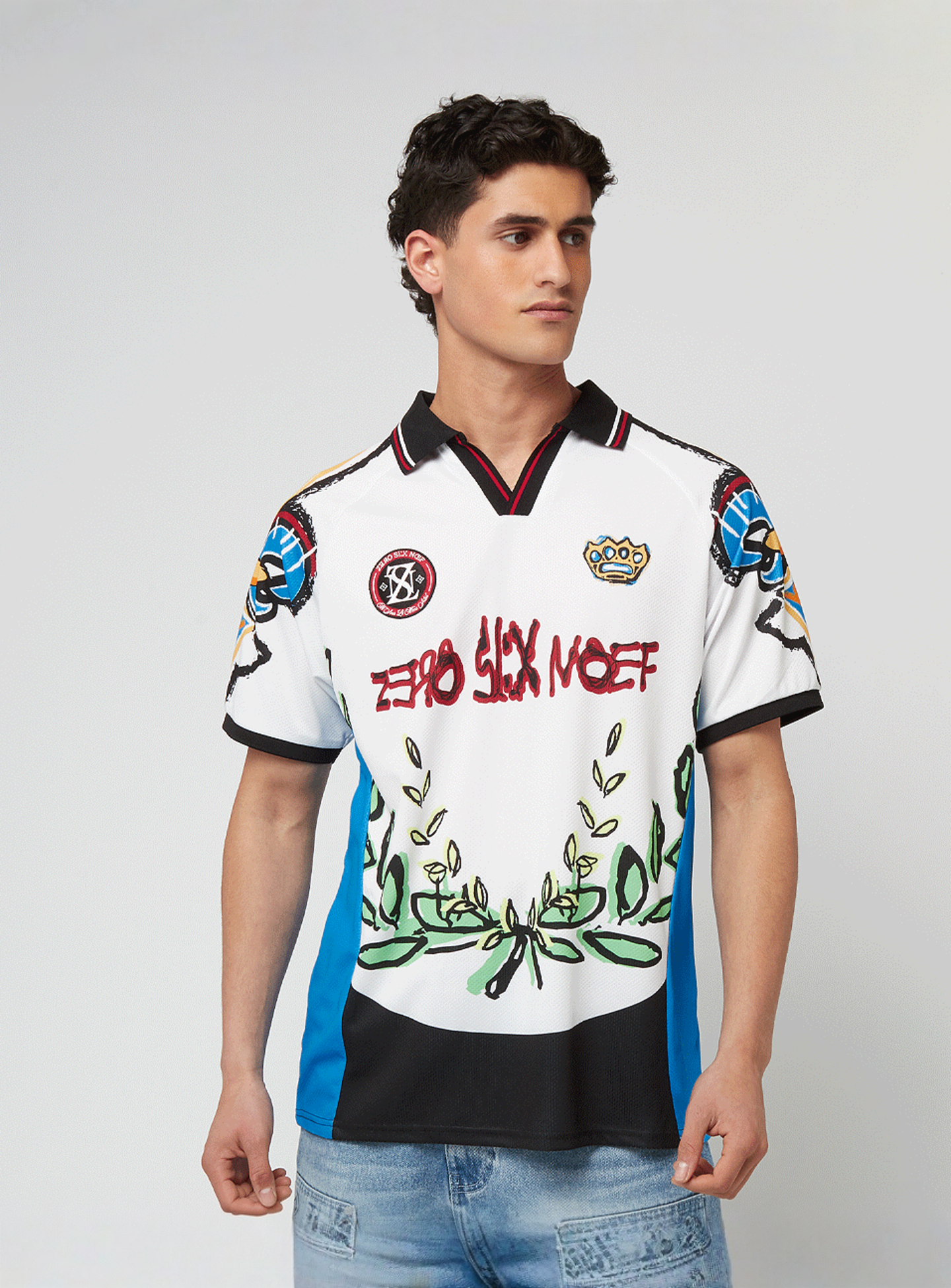 zəяo si:x nœf, Royal Resort Trikot, white, Image 1 of 8