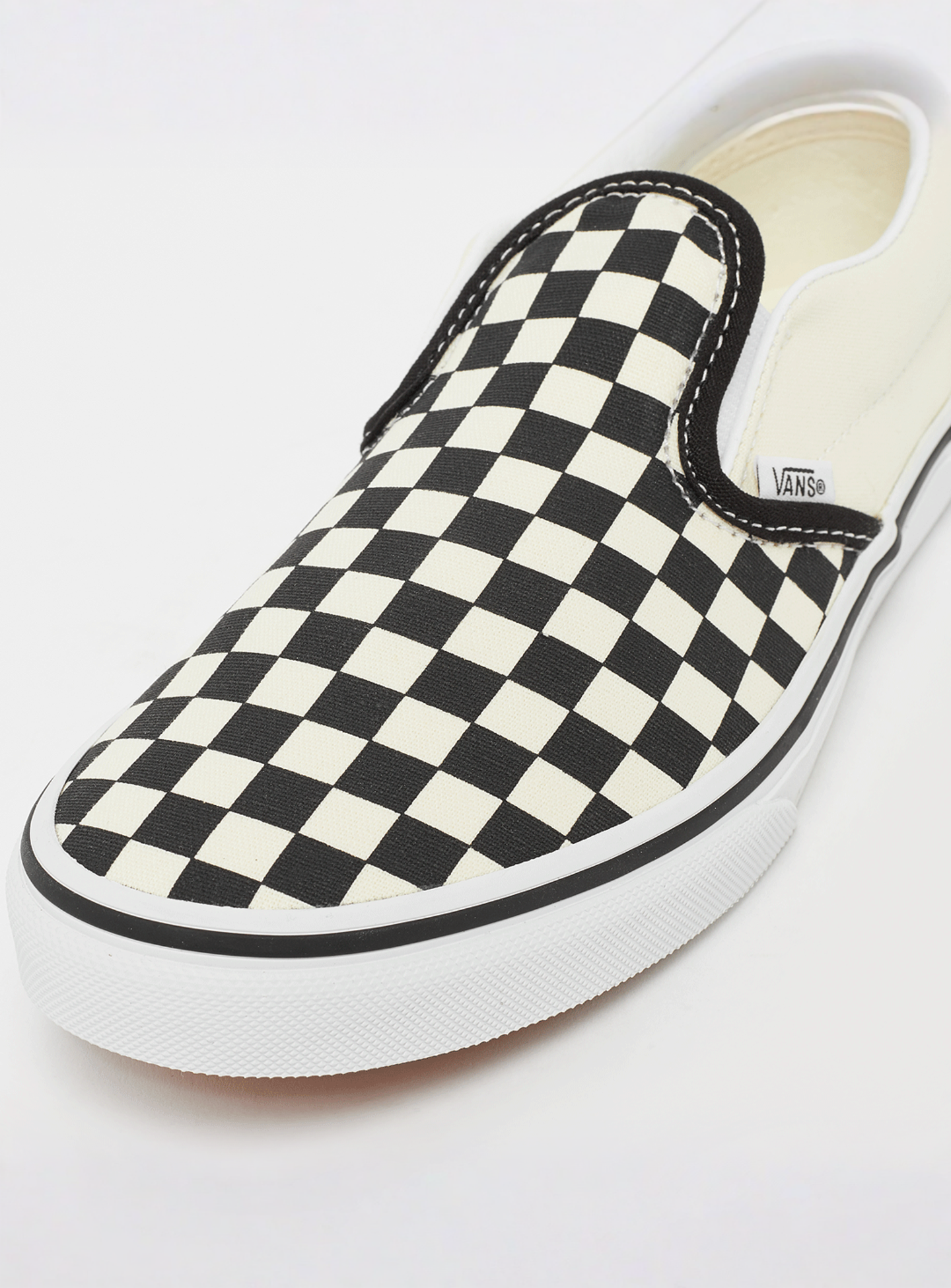 Vans, Slip On Checkerboard (GS), black, Image 6 of 7