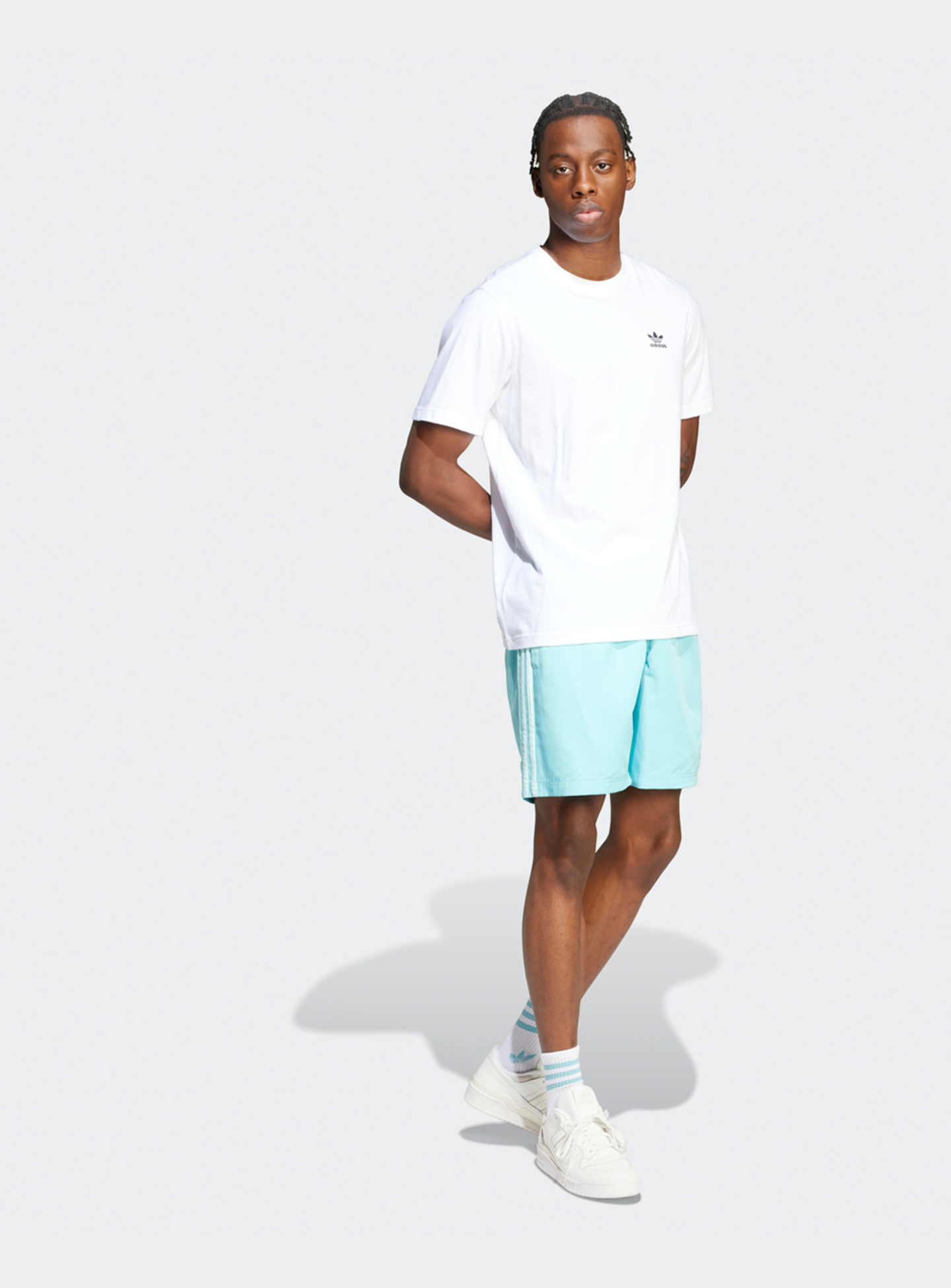 adidas Originals, 3-Streifen Schwimmshorts, blue, Image 5 of 5