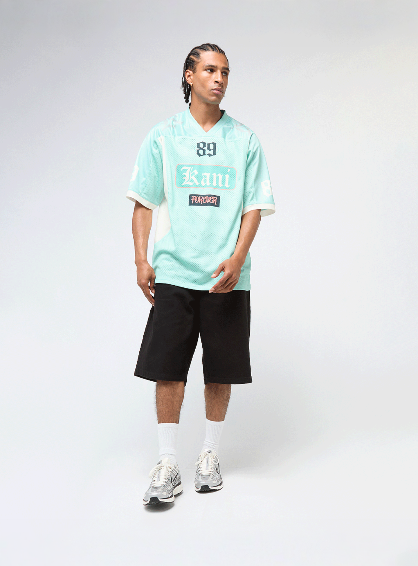 Karl Kani, Colorblock Football Jersey, blue, Image 5 of 5