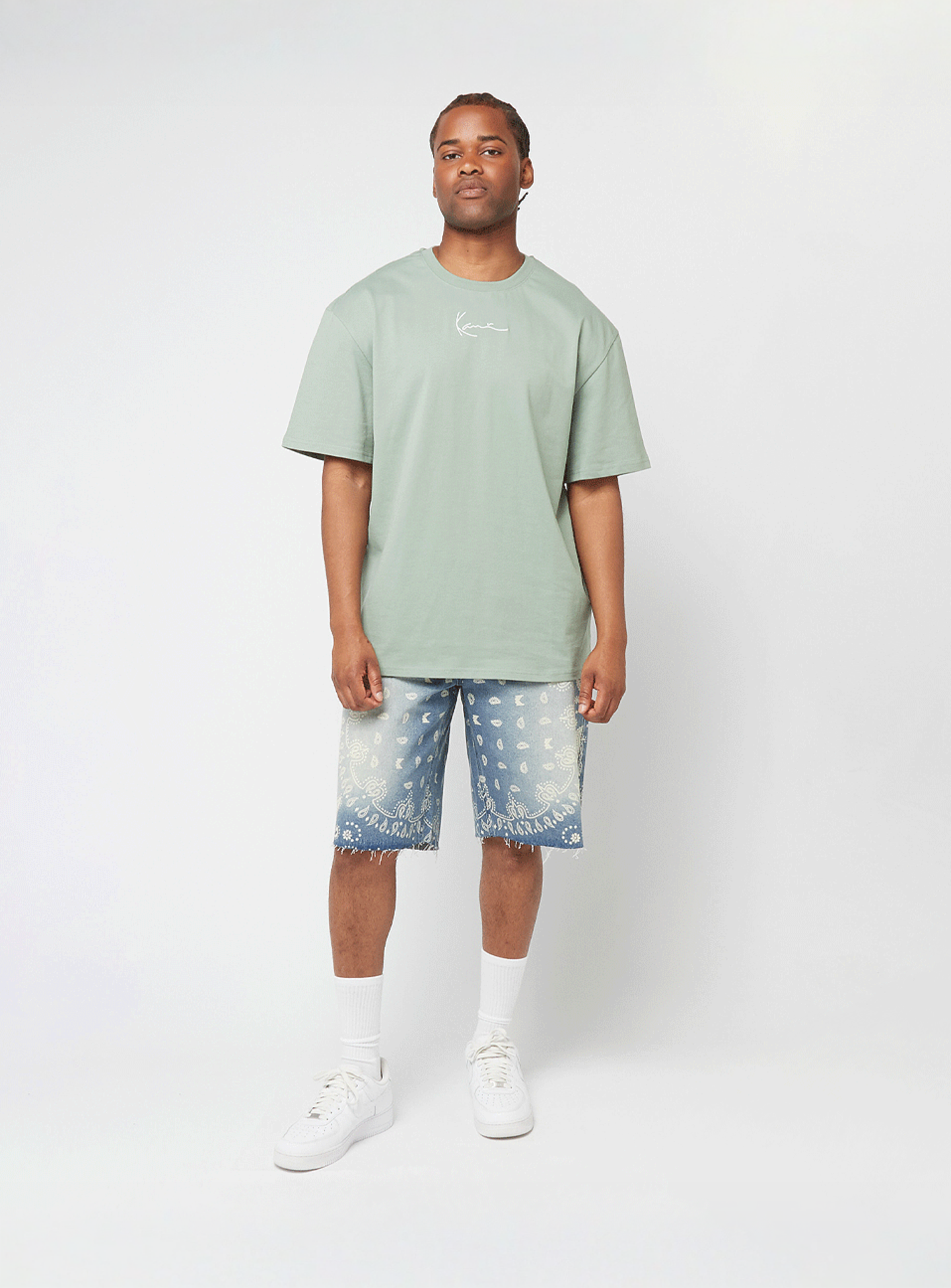 Karl Kani, Paisley Jorts, blue, Image 5 of 5