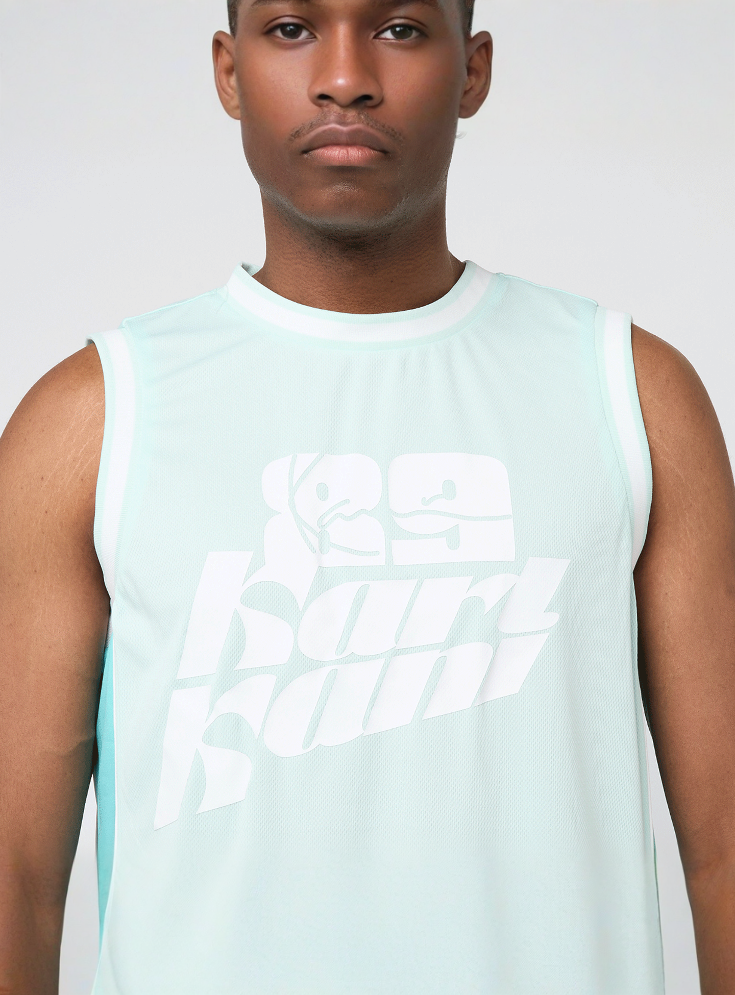 Karl Kani, Signature Colorblock Basketball Jersey, turquoise, Image 3 of 7