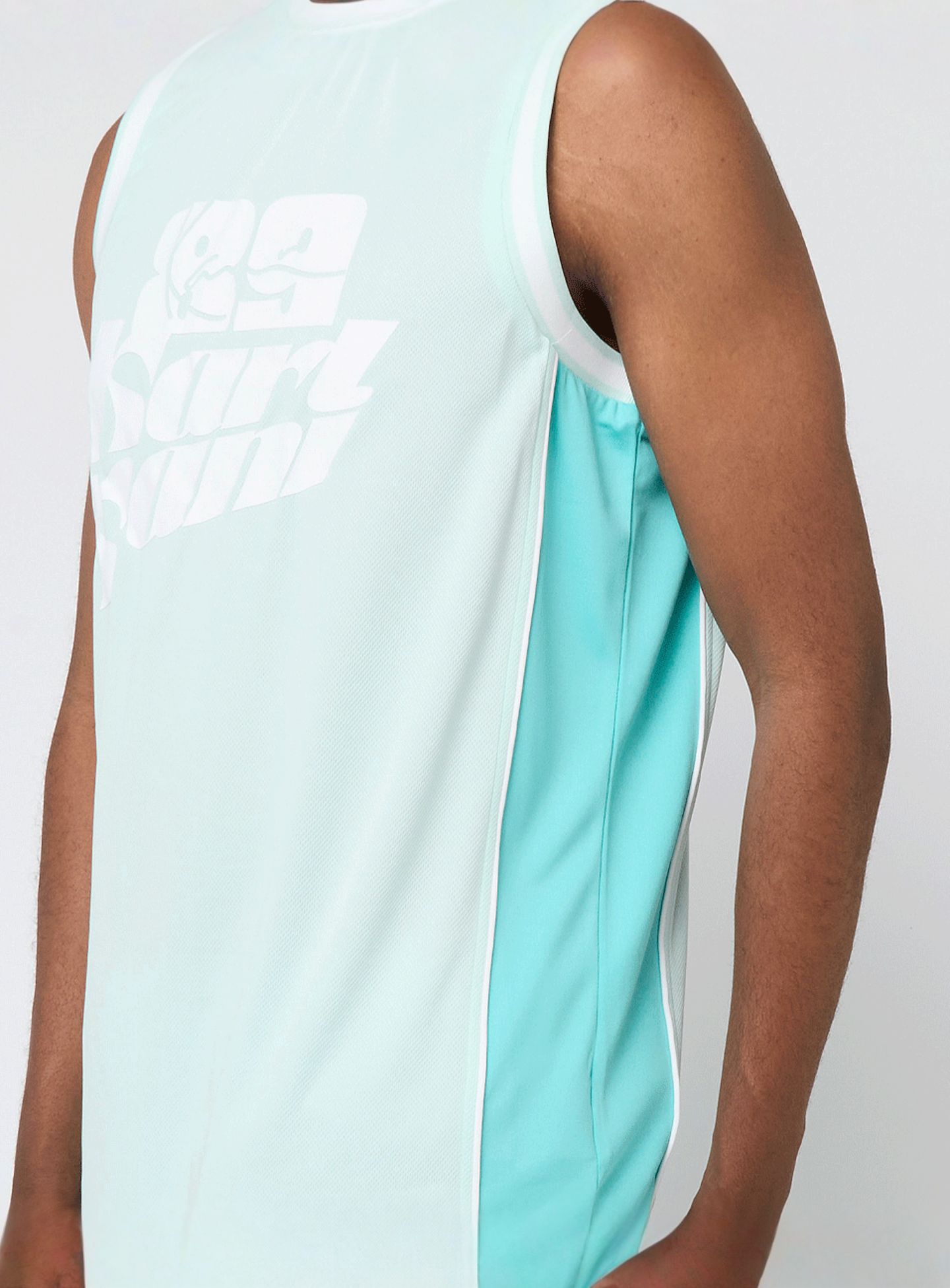 Karl Kani, Signature Colorblock Basketball Jersey, turquoise, Image 5 of 7