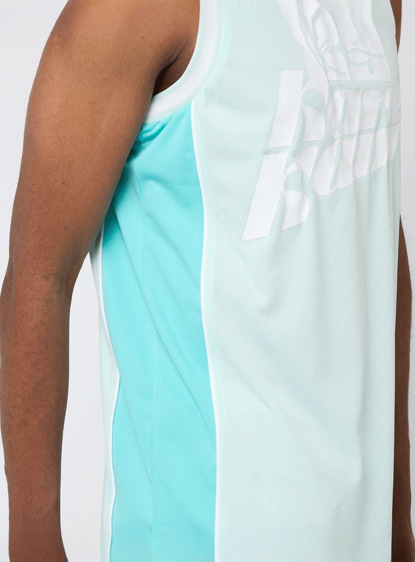 Karl Kani, Signature Colorblock Basketball Jersey, turquoise, Image 6 of 7