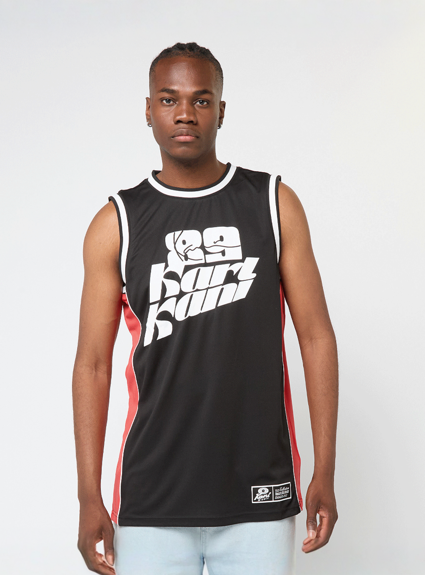 Karl Kani, Signature Colorblock Basketball Jersey, black, Image 1 of 7