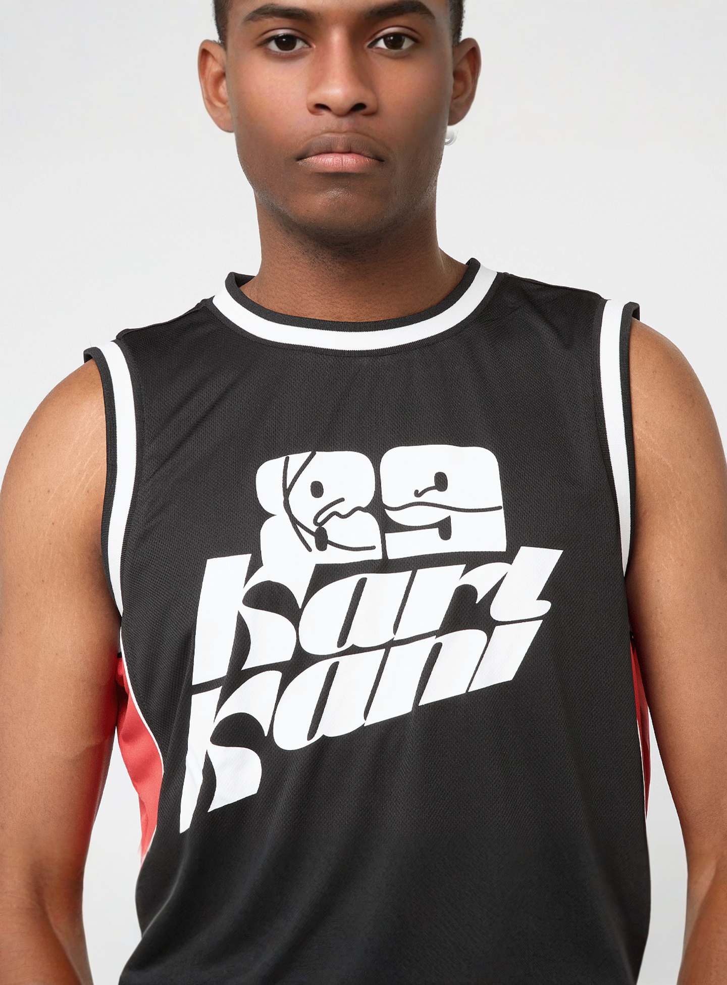 Karl Kani, Signature Colorblock Basketball Jersey, black, Image 3 of 7