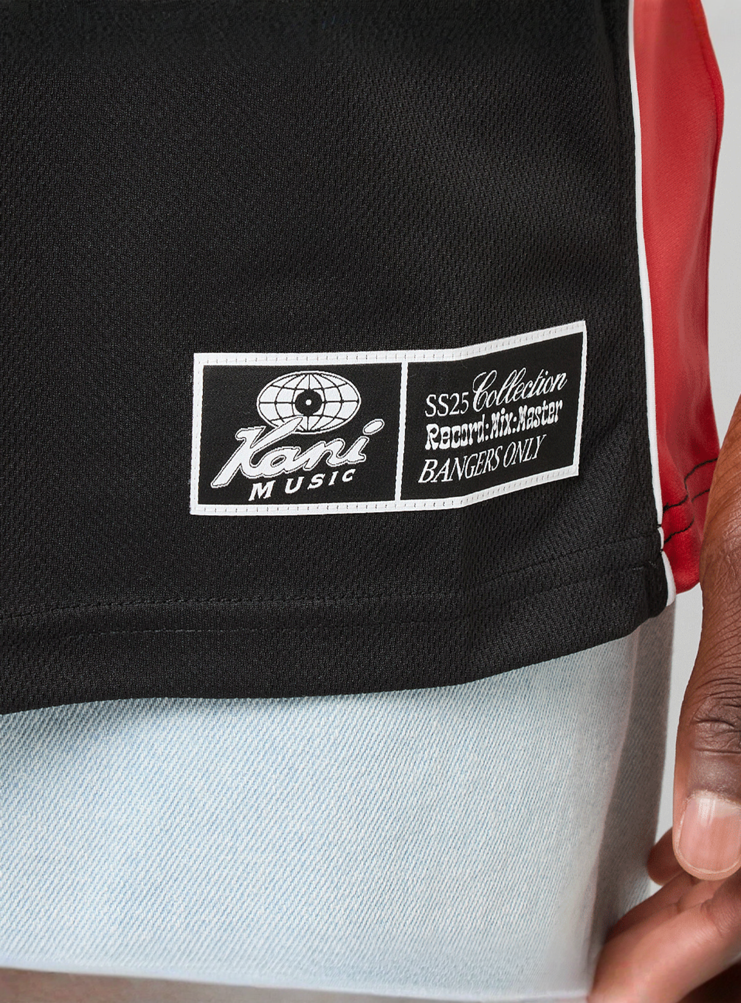 Karl Kani, Signature Colorblock Basketball Jersey, black, Image 4 of 7