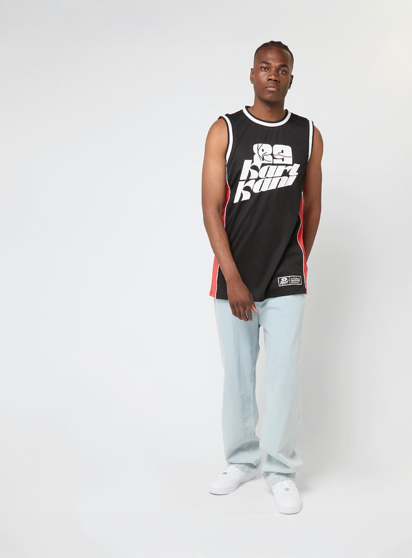 Karl Kani, Signature Colorblock Basketball Jersey, black, Image 7 of 7