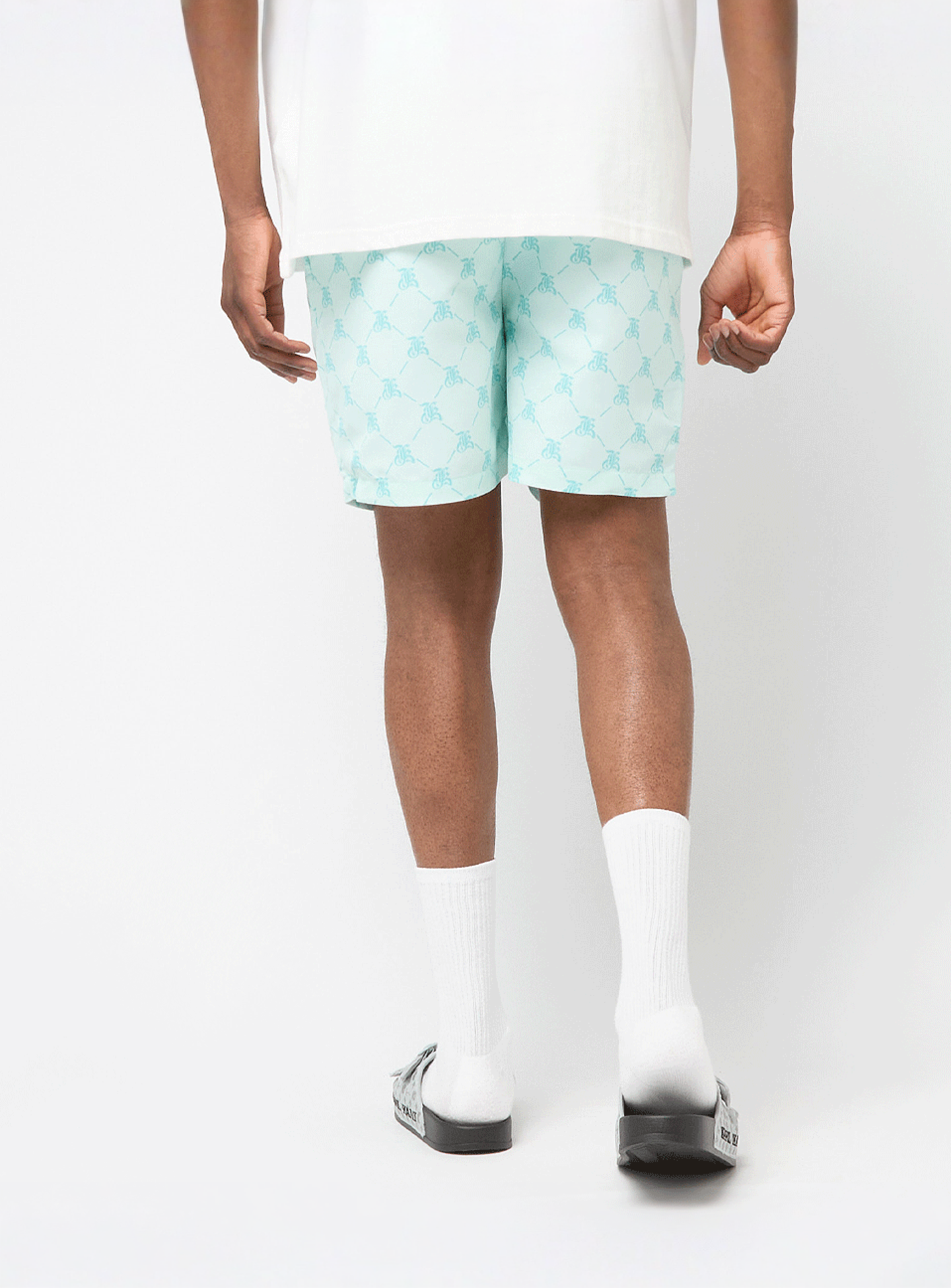 Karl Kani, Retro Swim Shorts, turquoise, Image 2 of 4