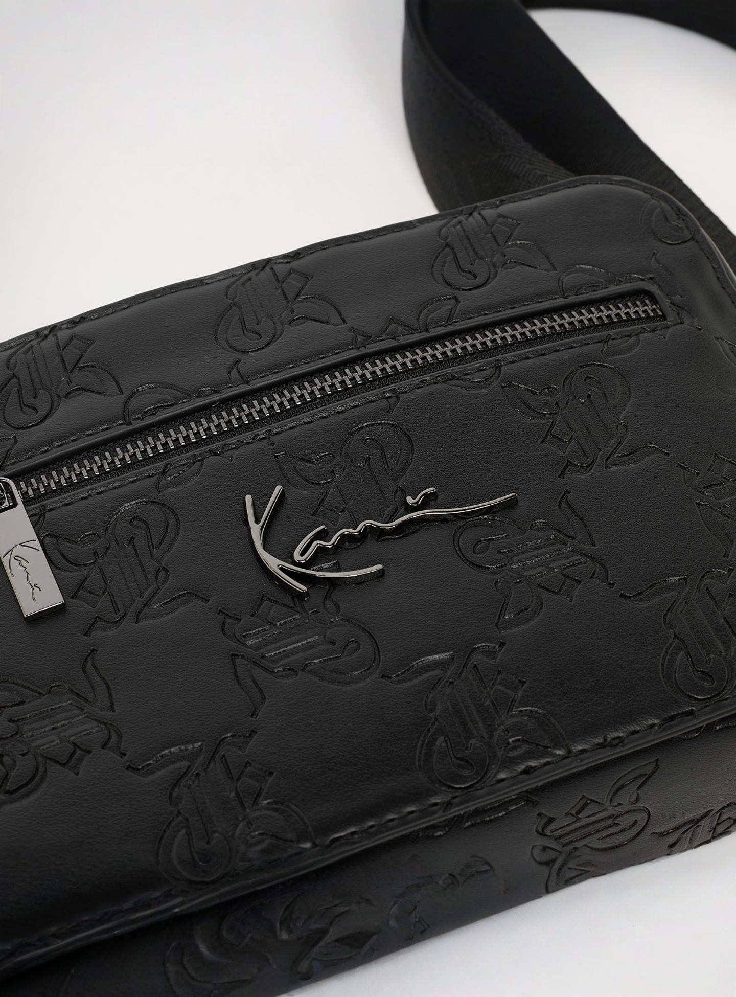Karl Kani, Metal Signature All Over Print Messenger Bag, black, Image 5 of 7