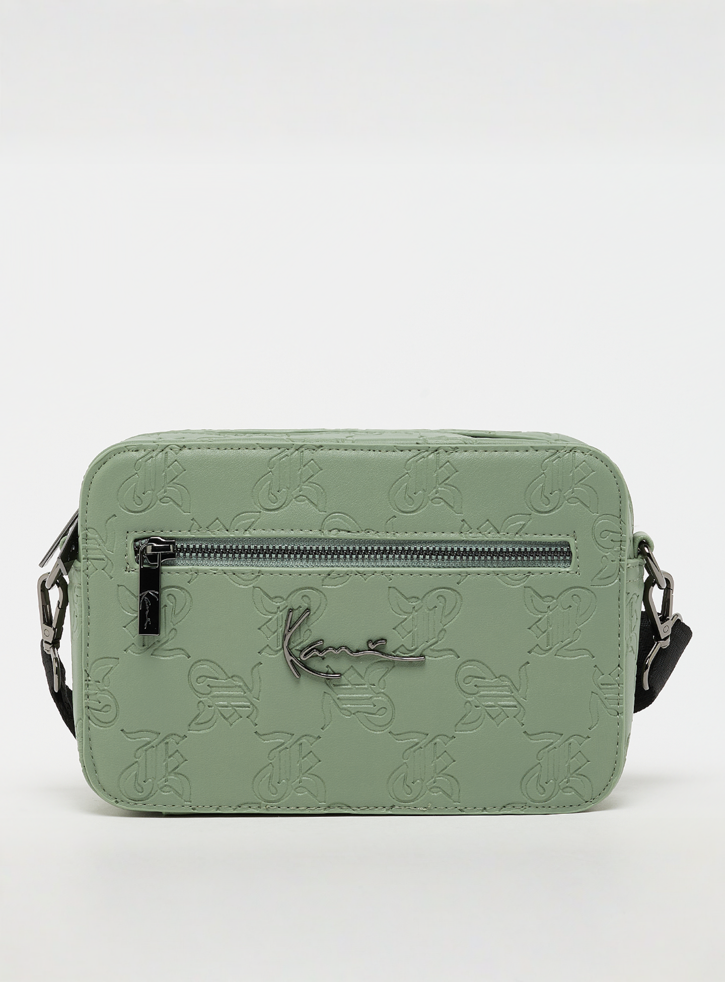 Karl Kani, Metal Signature All Over Print Messenger Bag, green, Image 1 of 7