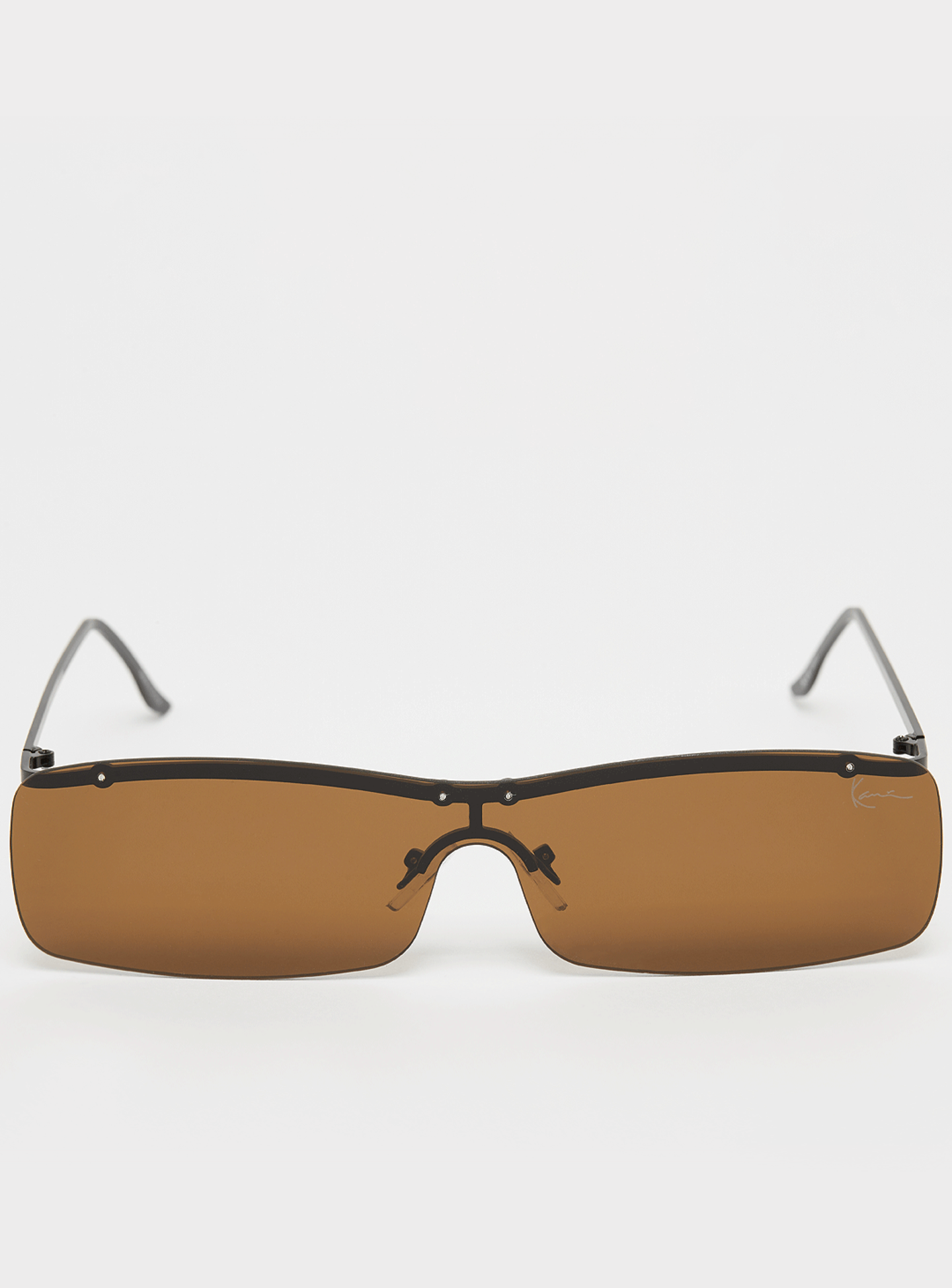 Karl Kani, Signature Thin Metal Frame Sunglasses, brown, Image 1 of 4