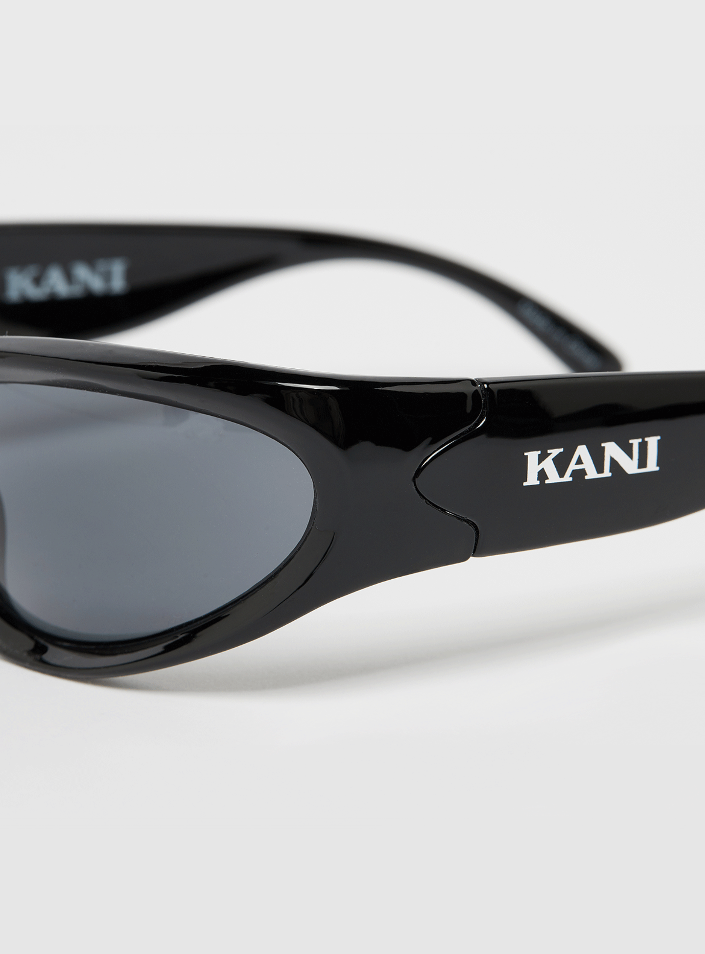 Karl Kani, Retro Oval Shaped Sunglasses, black, Image 3 of 4