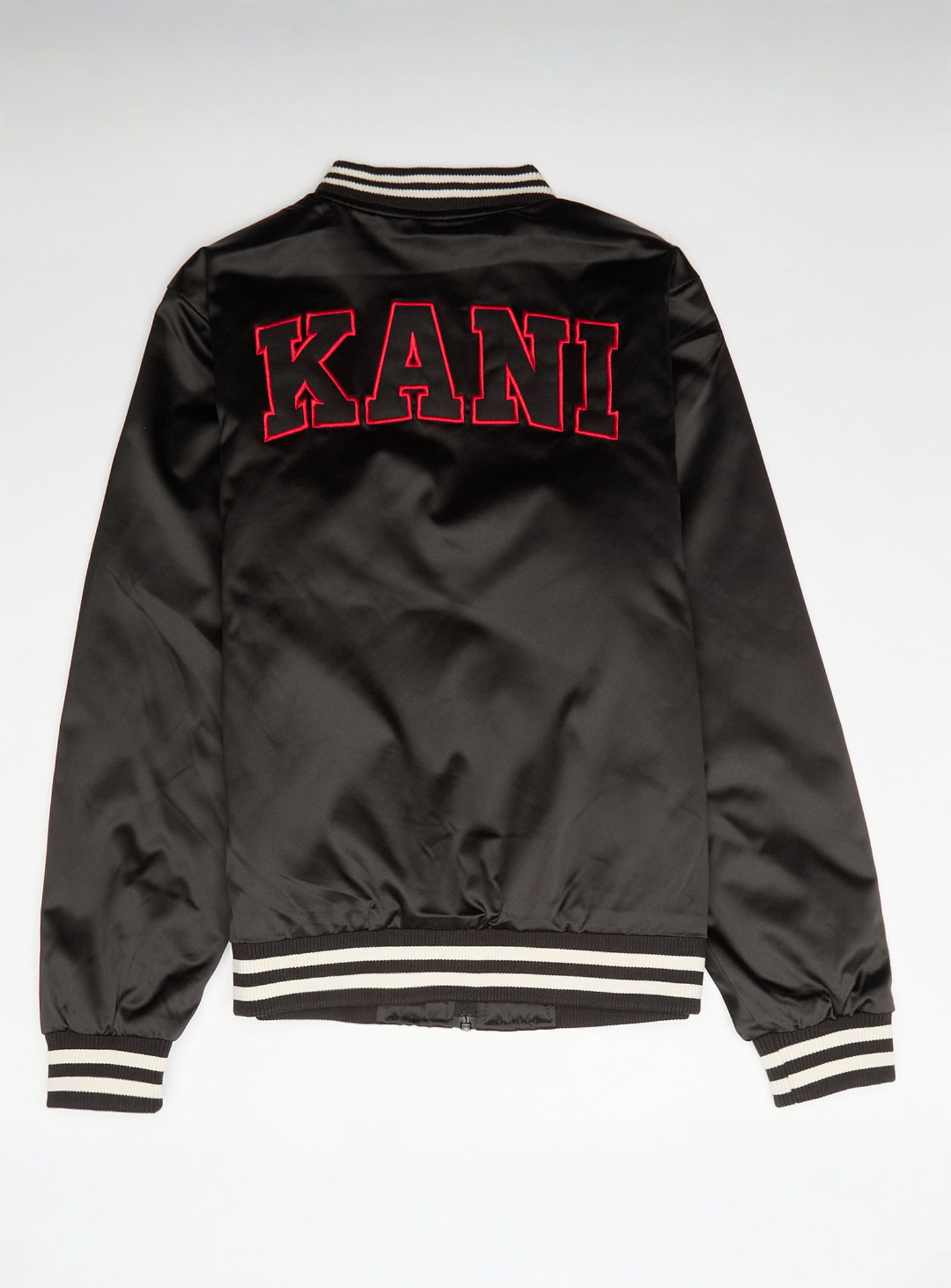 Karl Kani, Satin Bowlingjacket, black, Image 2 of 5