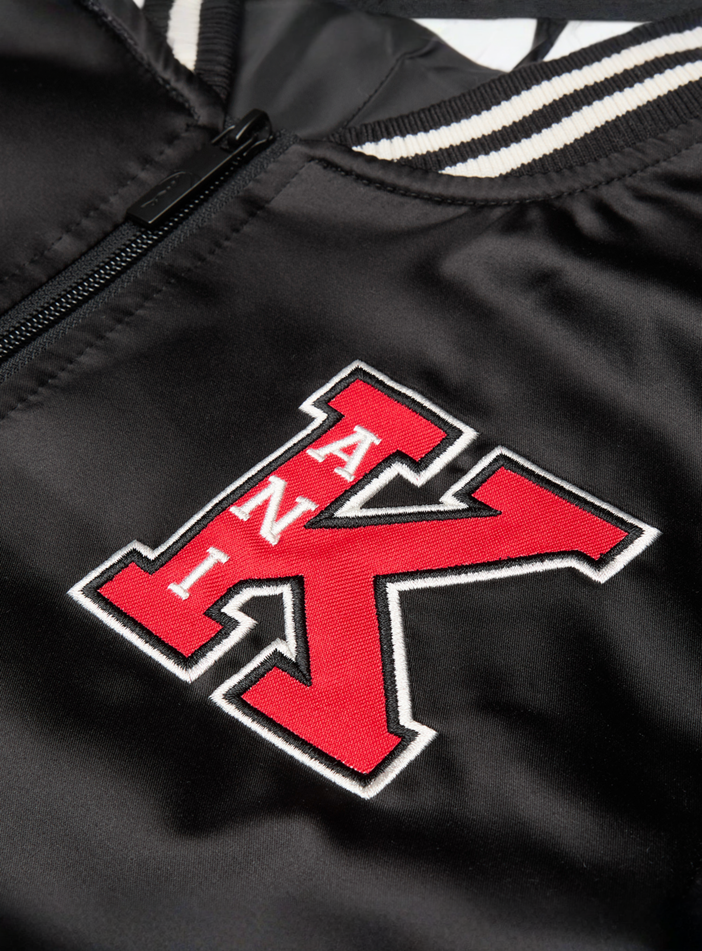 Karl Kani, Satin Bowlingjacket, black, Image 3 of 5