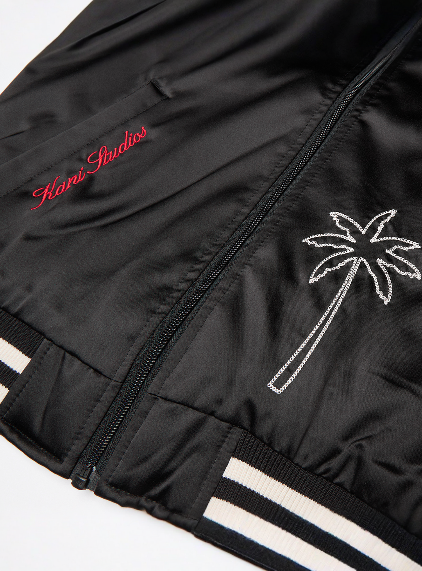Karl Kani, Satin Bowlingjacket, black, Image 4 of 5
