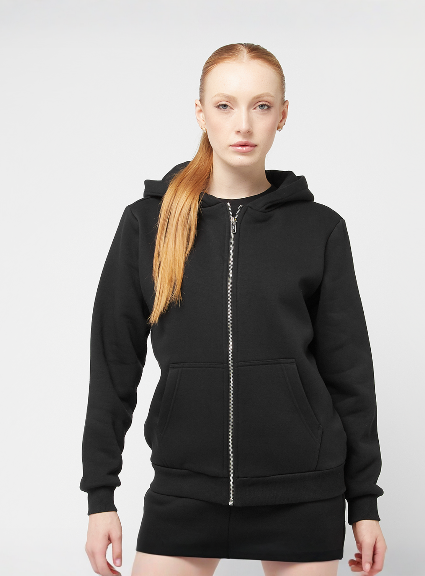 Urban Classics, Fluffy Zip Hoody, black, Image 1 of 4