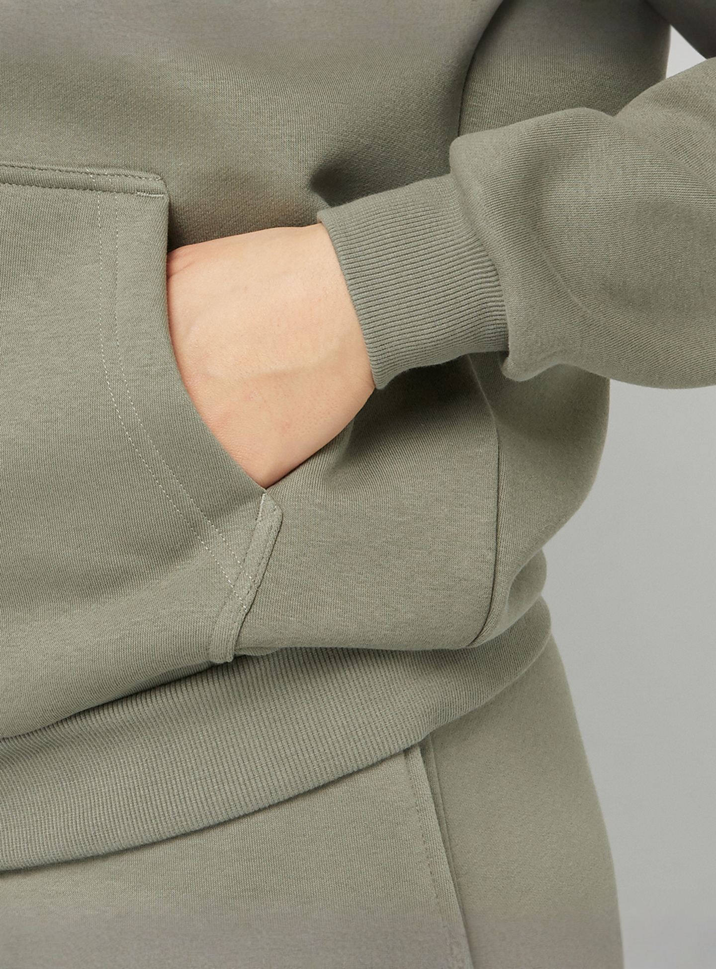 Urban Classics, Fluffy Zip Hoody, green, Image 3 of 4