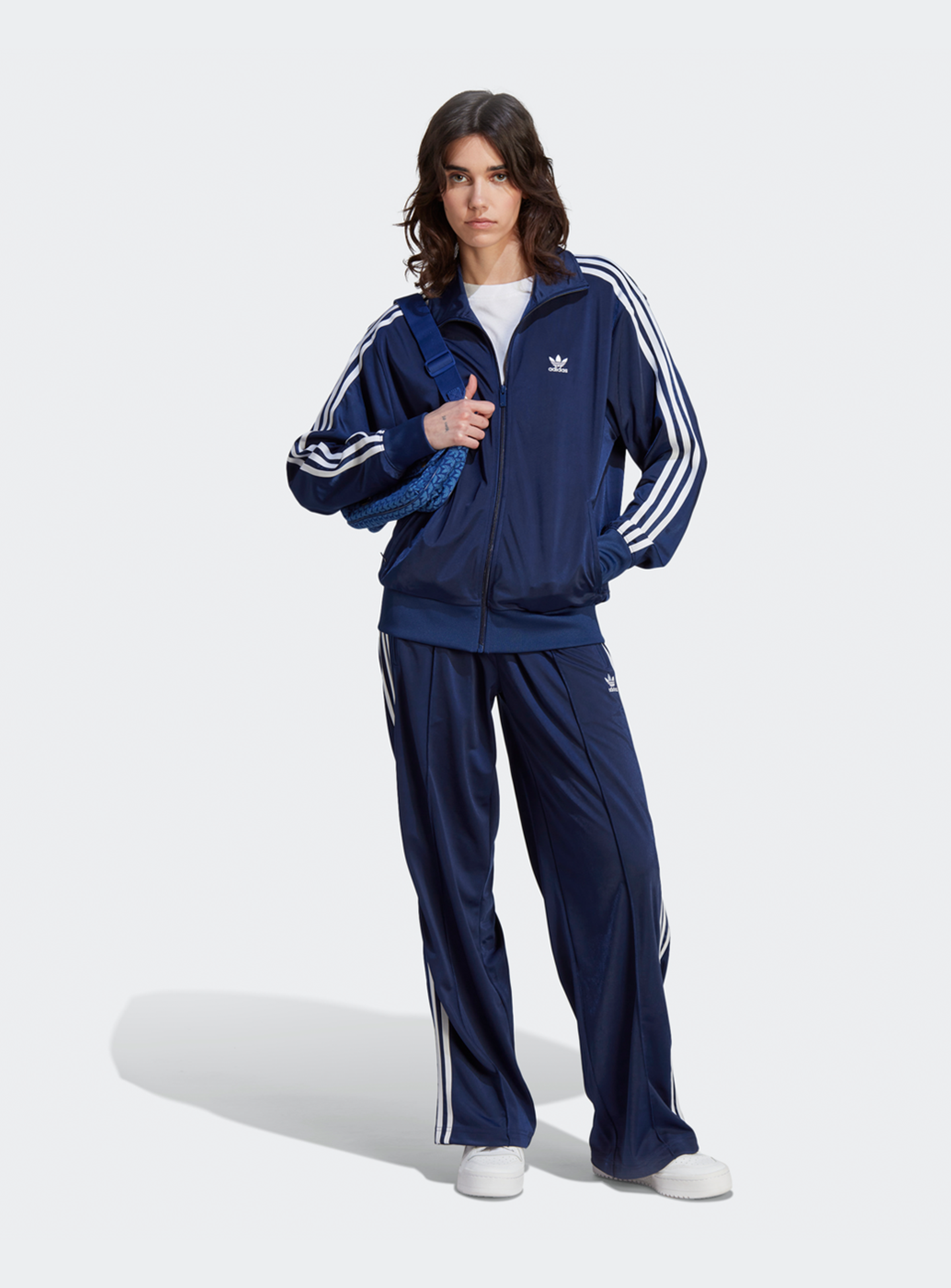 adidas Originals, Firebird Loose Track Pants, blue, Image 5 of 5