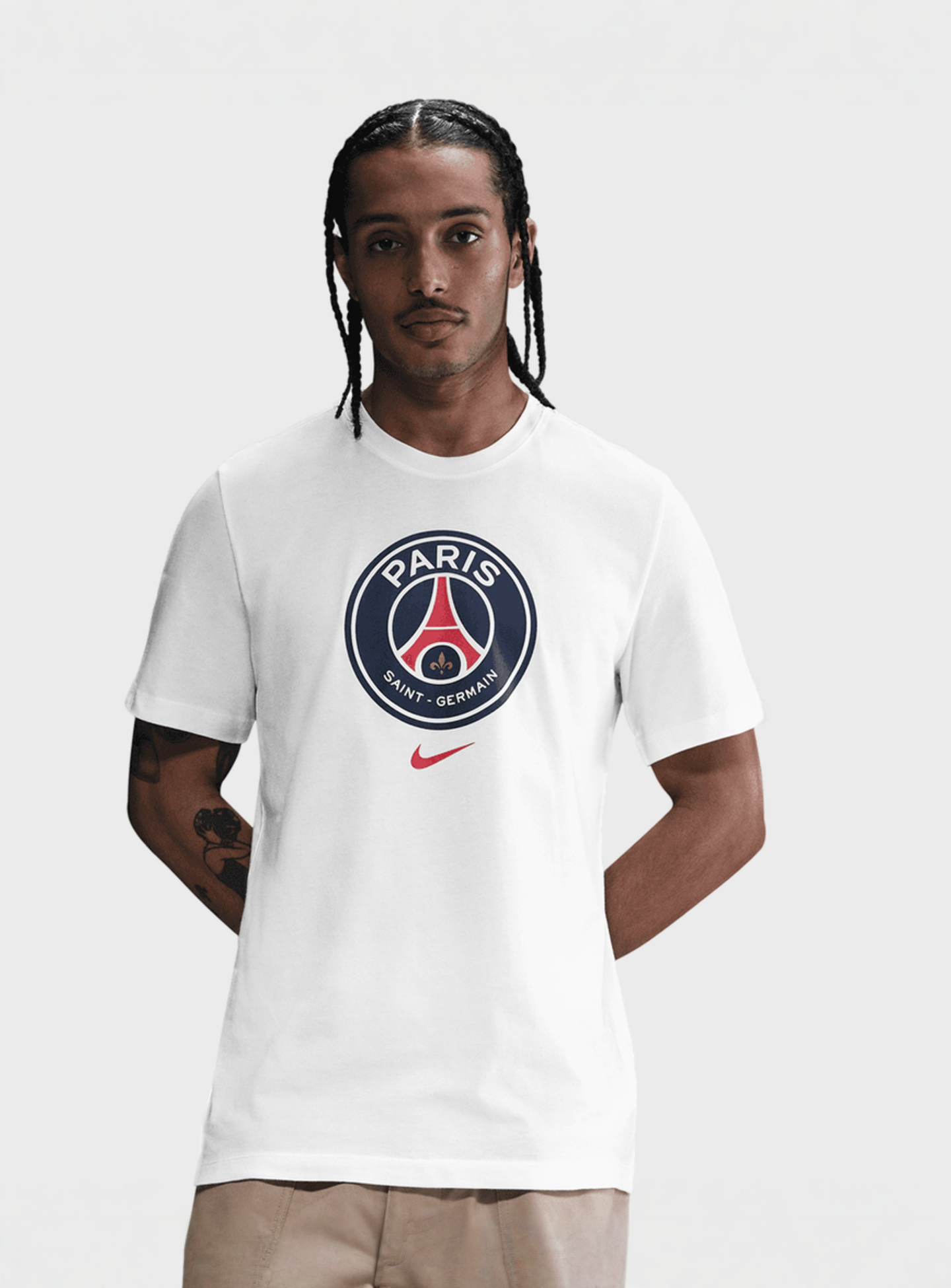 Nike, PSG Crest Tee, white, Image 1 of 3