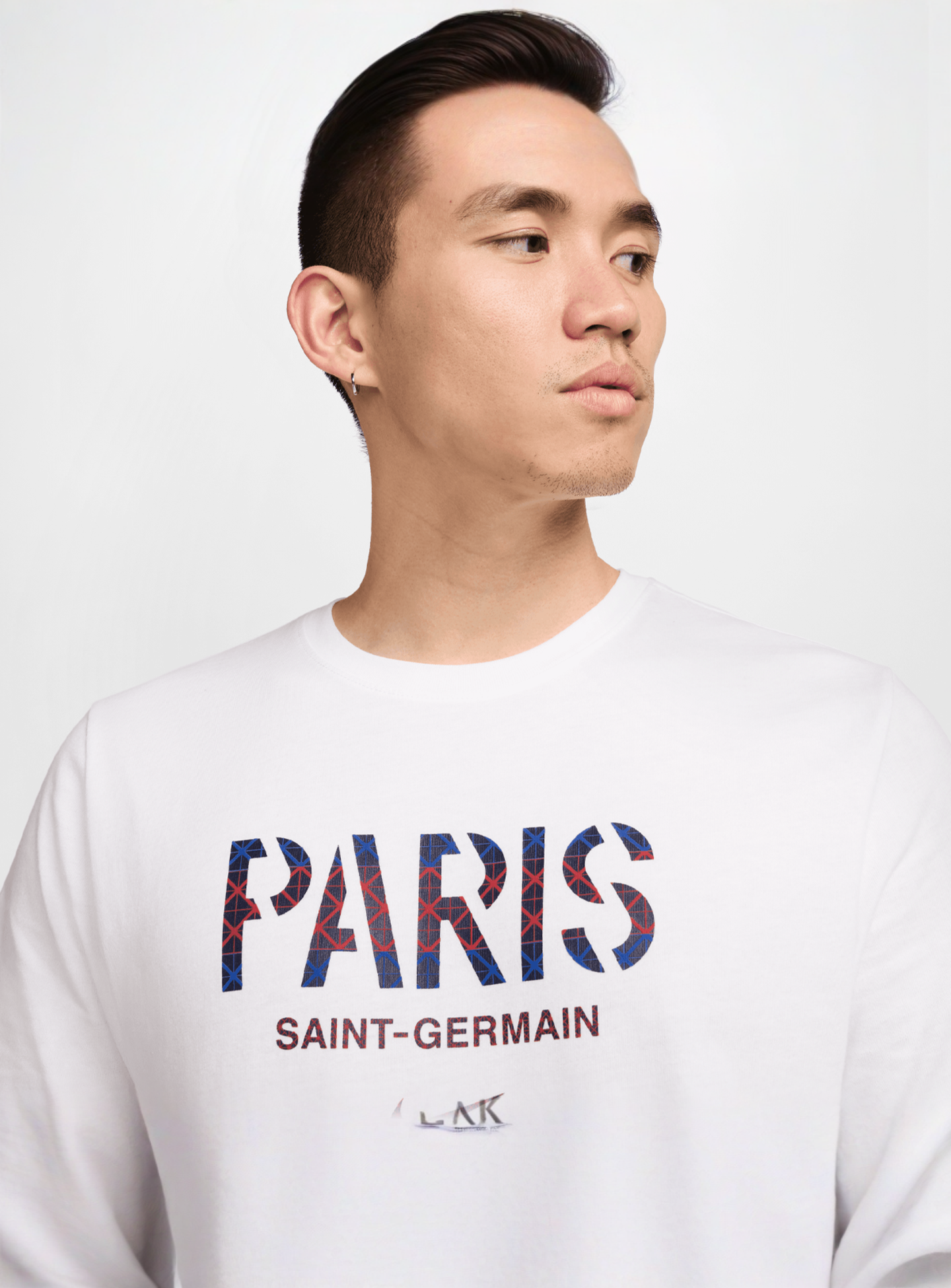 Nike, PSG Wordmark Tee, white, Image 3 of 5