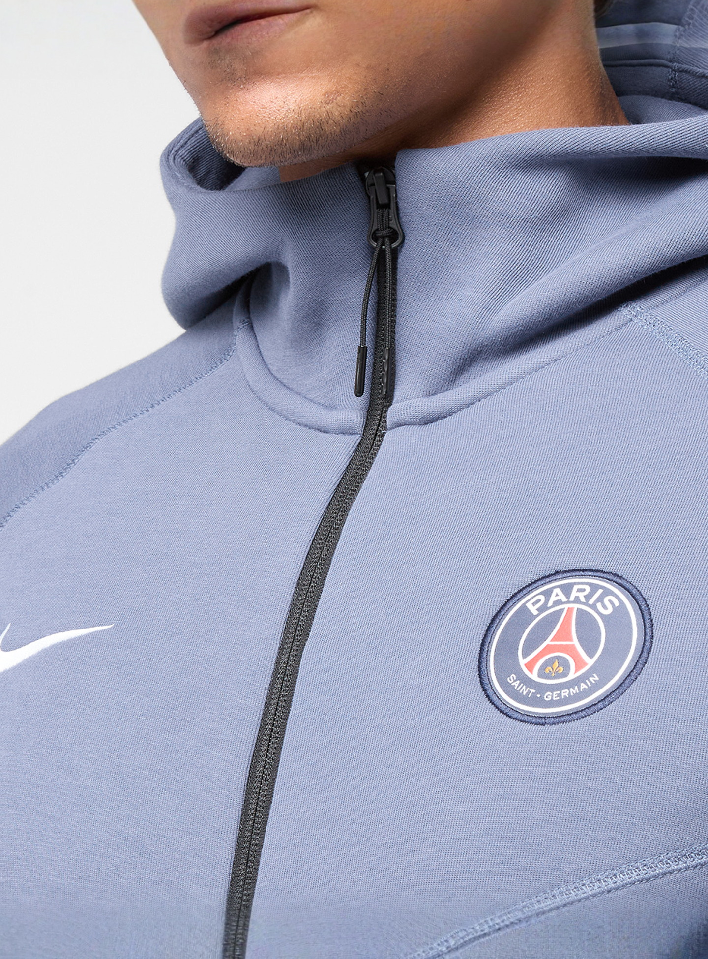 Nike, Paris Saint-Germain Tech Fleece Windrunner, blue, Image 3 of 5