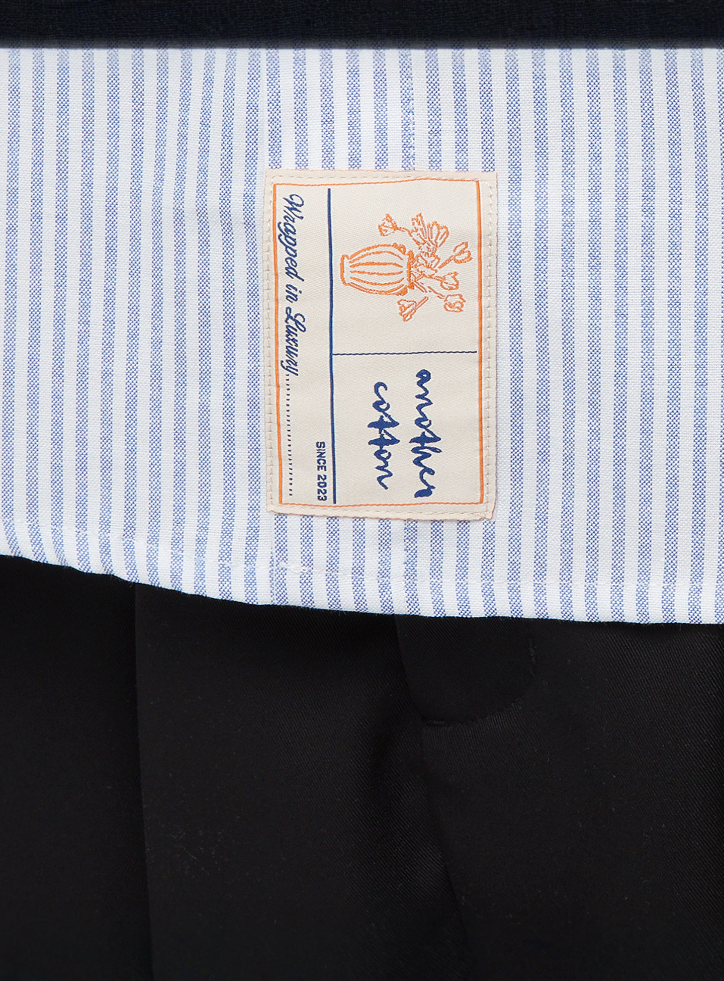 Another Cotton Lab, Oversized Short Sleeve Shirt, blue, Image 4 of 6