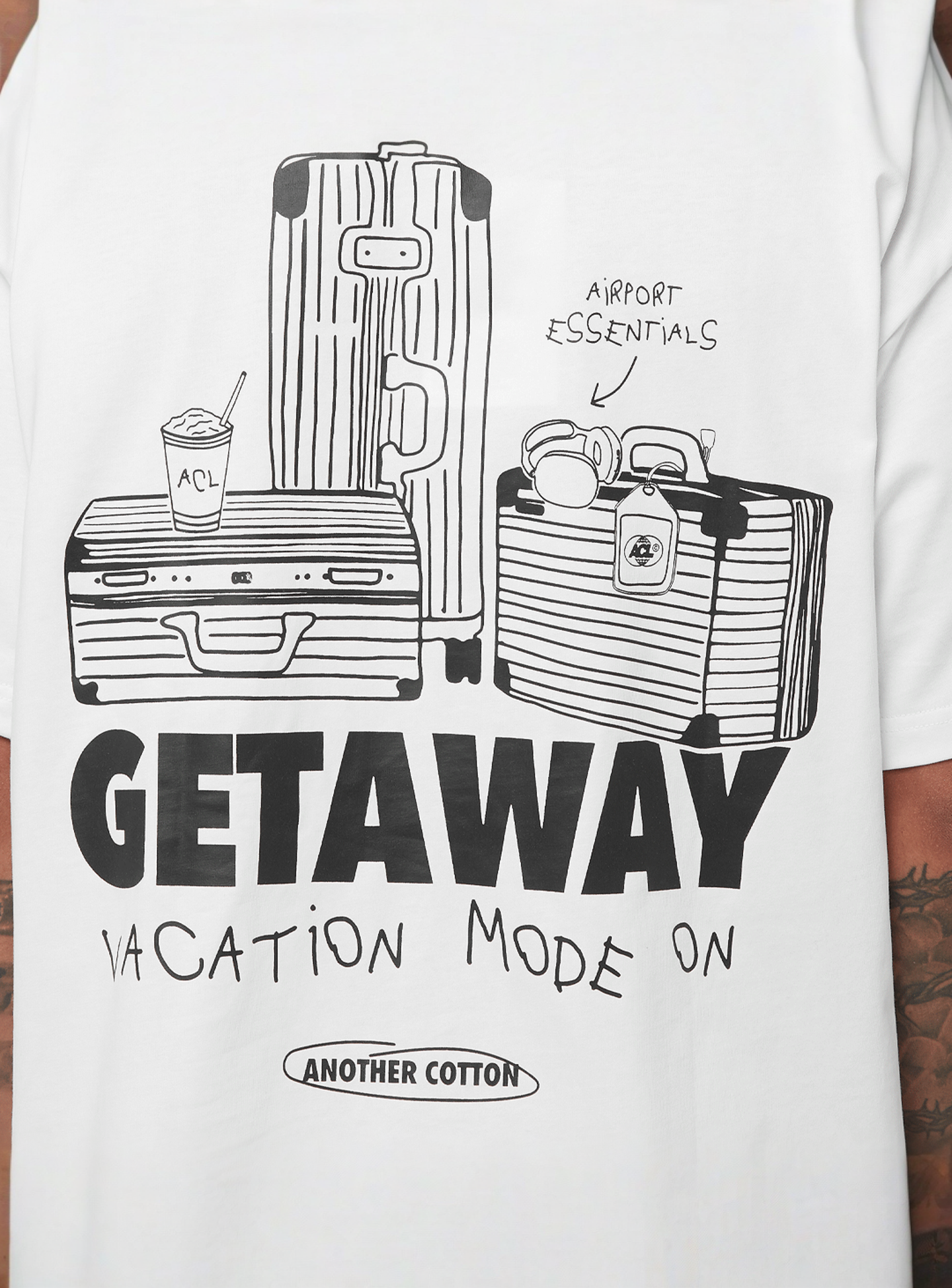 Another Cotton Lab, Getaway Oversized Tshirt, white, Image 4 of 5