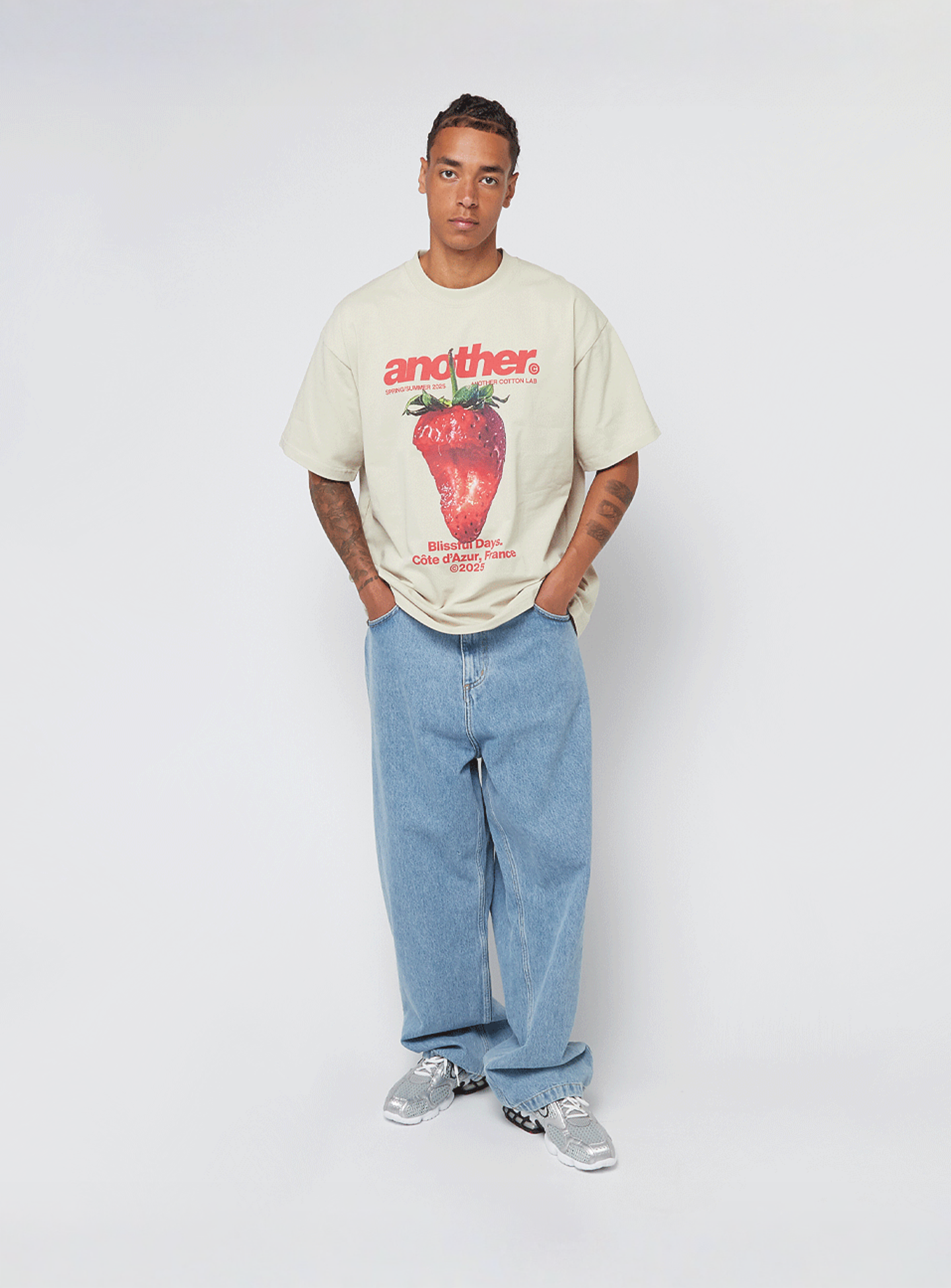 Another Cotton Lab, Blissful Days Oversized T-Shirt, beige, Image 5 of 5