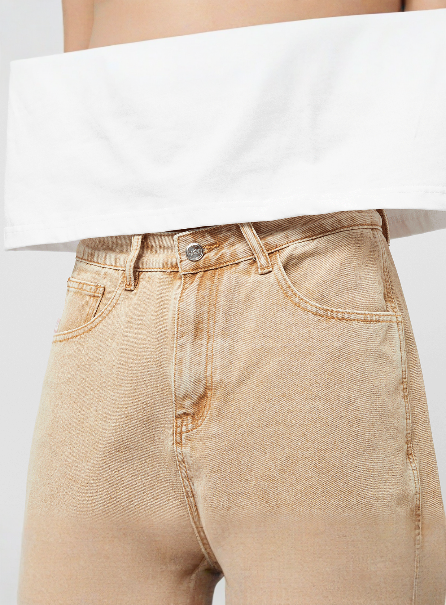 Another Cotton Lab, Short Carpenter Pants, beige, Image 3 of 5