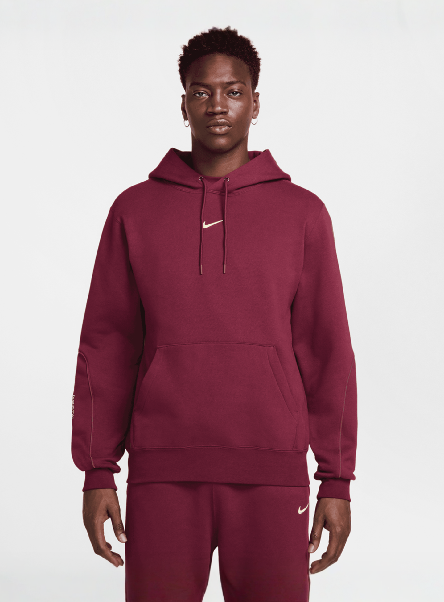 Nike Nocta, NRG CS Fleece Hoodie, red, Image 3 of 9