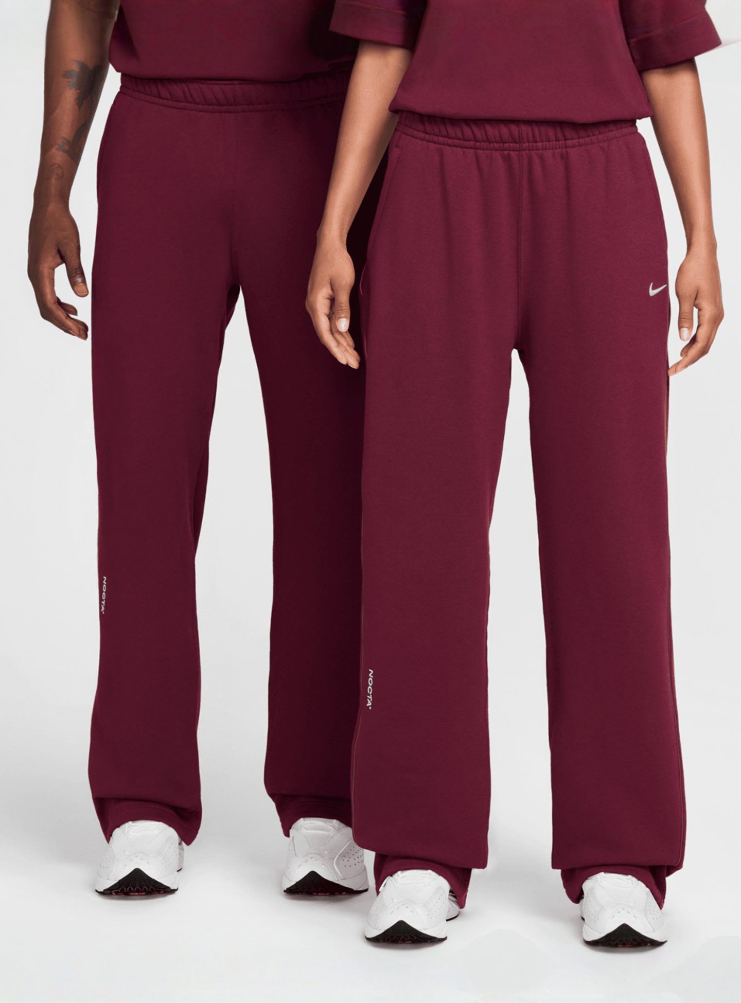 Nike Nocta, NRG CS Open Hem Fleece Pants, red, Image 1 of 9