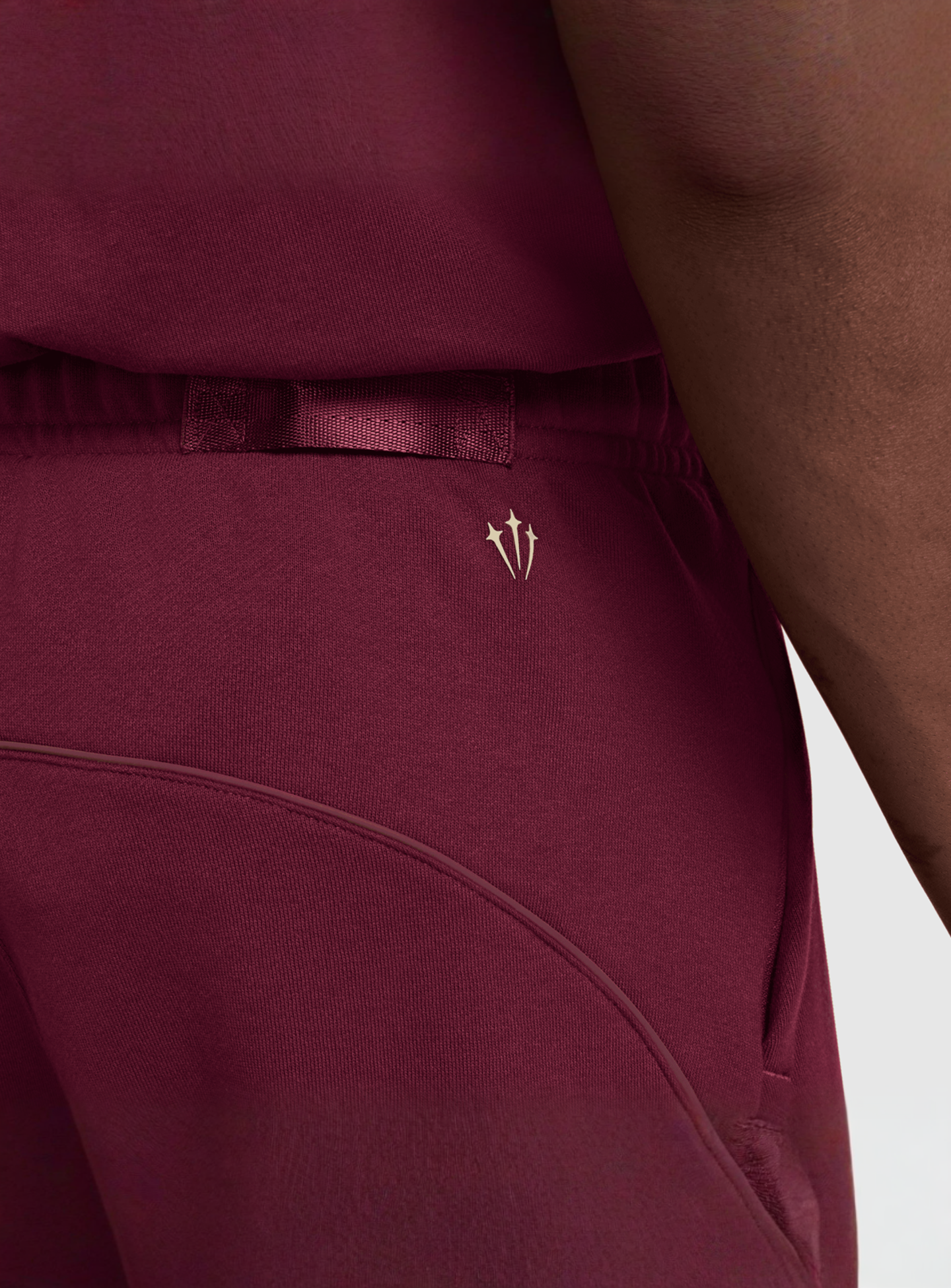 Nike Nocta, NRG CS Open Hem Fleece Pants, red, Image 5 of 9