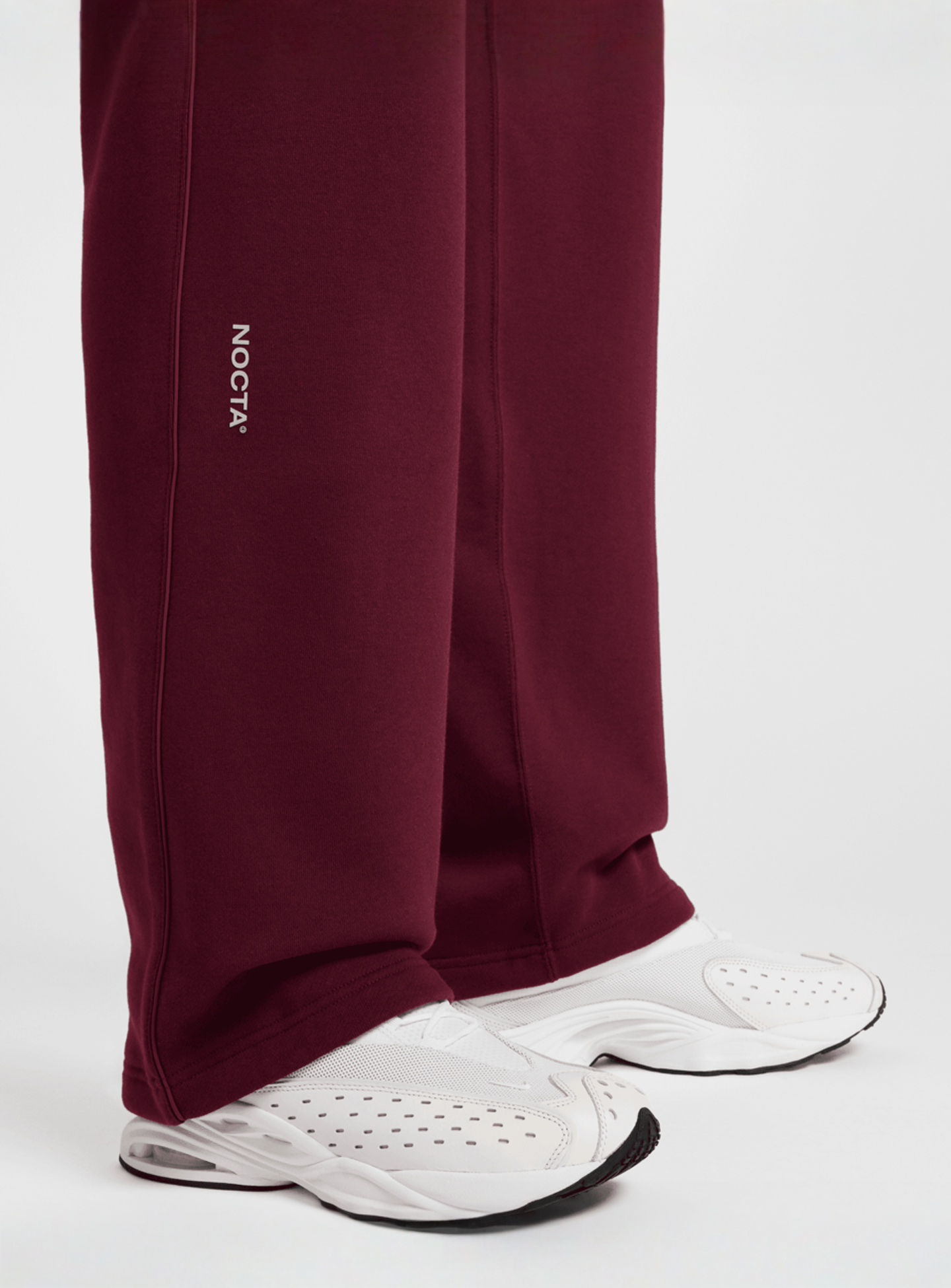 Nike Nocta, NRG CS Open Hem Fleece Pants, red, Image 6 of 9