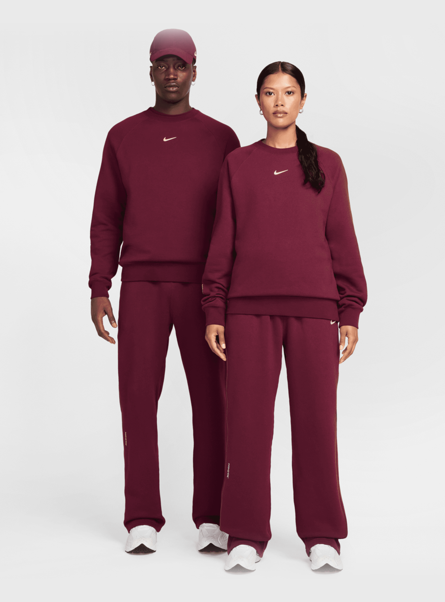 Nike Nocta, NRG CS Open Hem Fleece Pants, red, Image 9 of 9