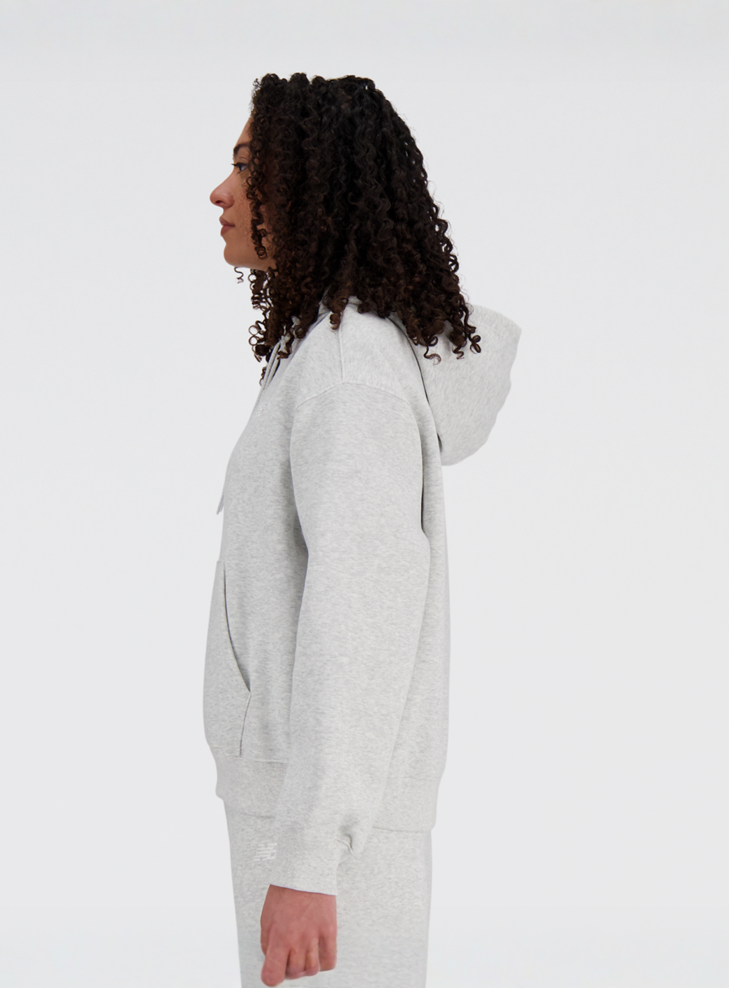 New Balance, Sport Essentials Fleece Hoodie, grey, Image 2 of 4
