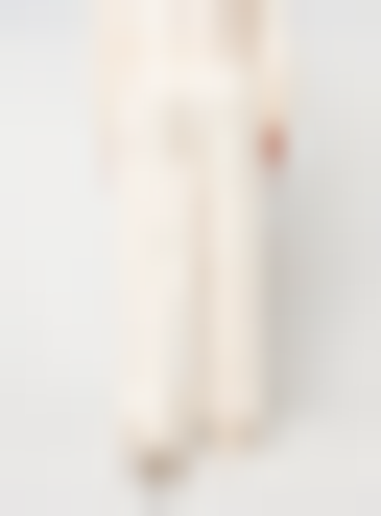 New Balance, Linear Heritage Fleece Wide Leg Pants, beige, Image 2 of 5
