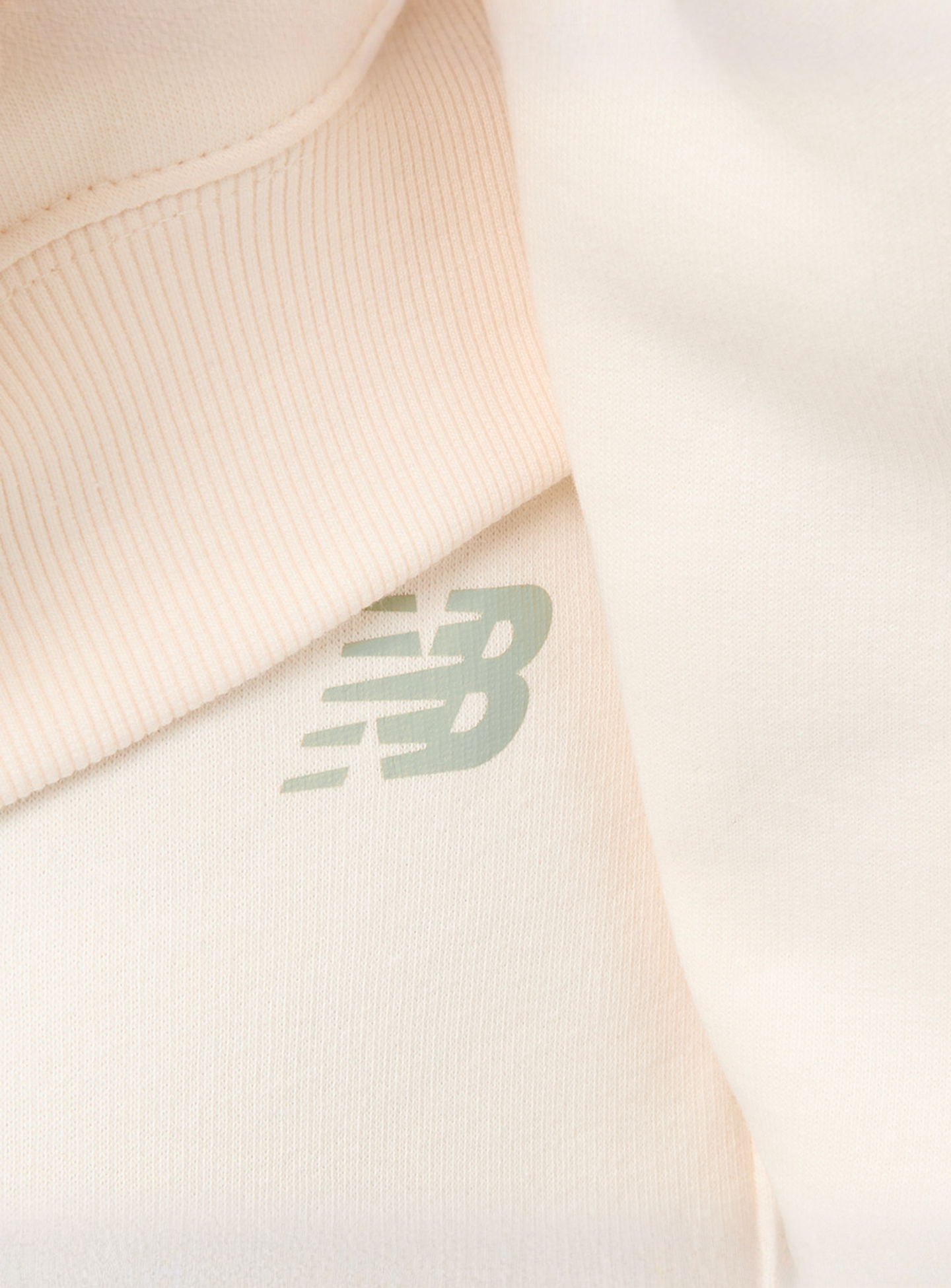 New Balance, Linear Heritage Fleece Wide Leg Pants, beige, Image 3 of 5
