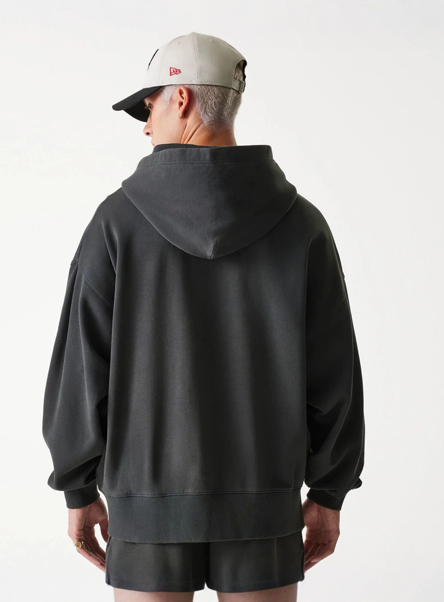 New Era, NBA Washed Full Zip Chicago Bulls, black, Image 2 of 6